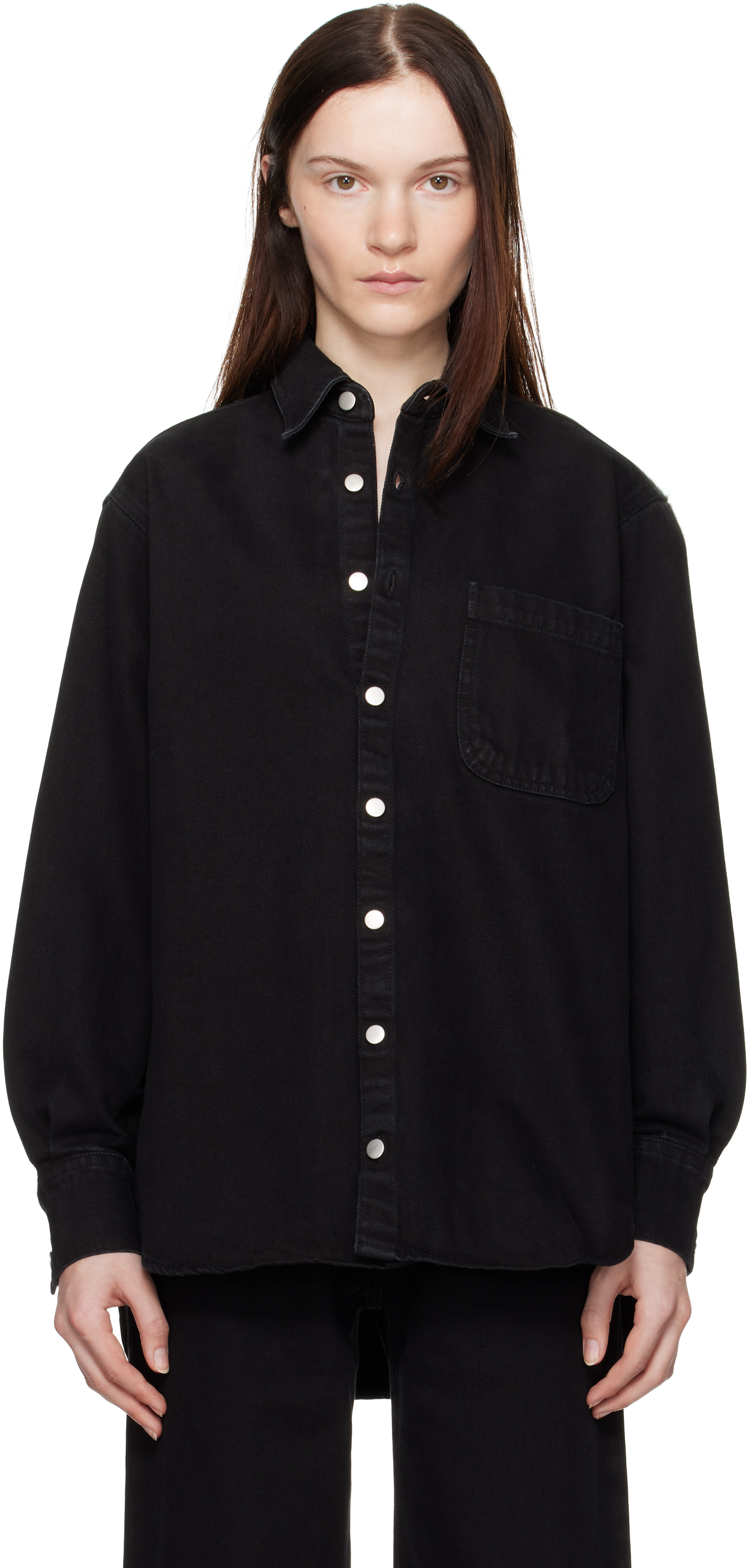 Black Deren Denim Shirt