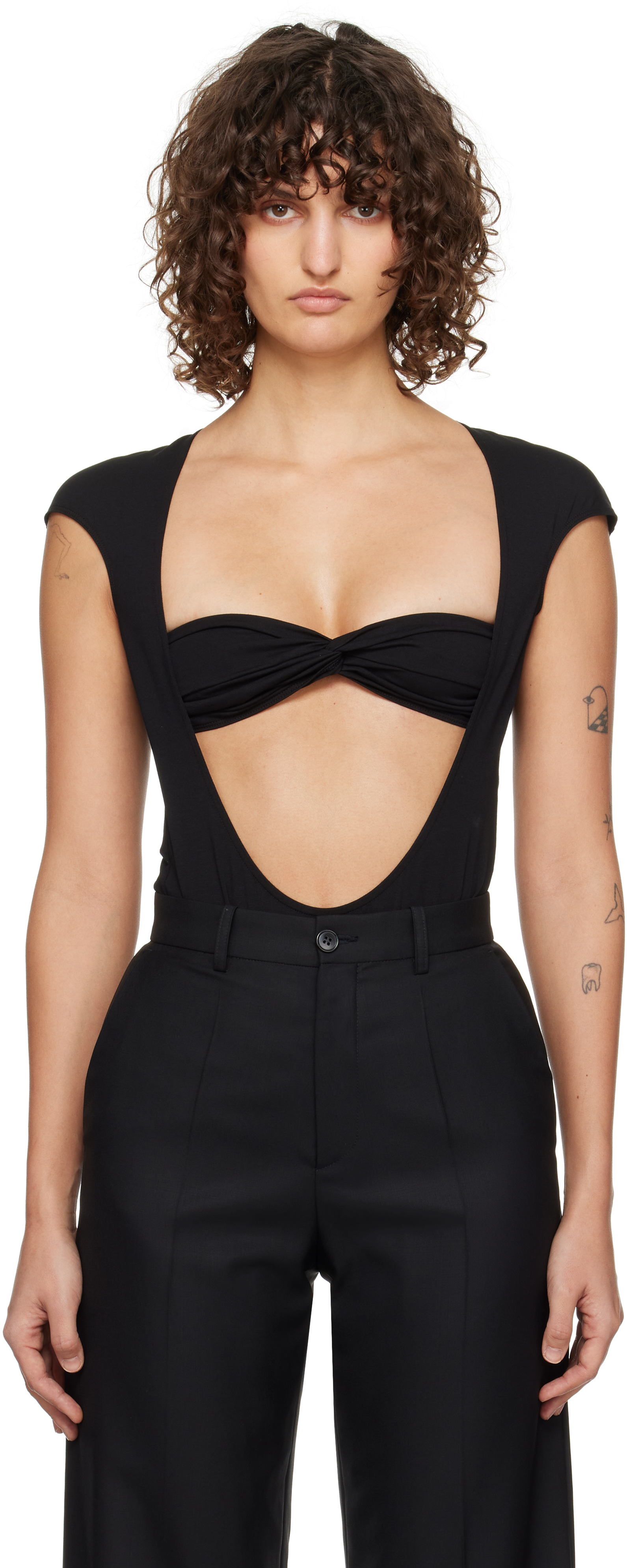 Beaufille Black Baes Bodysuit