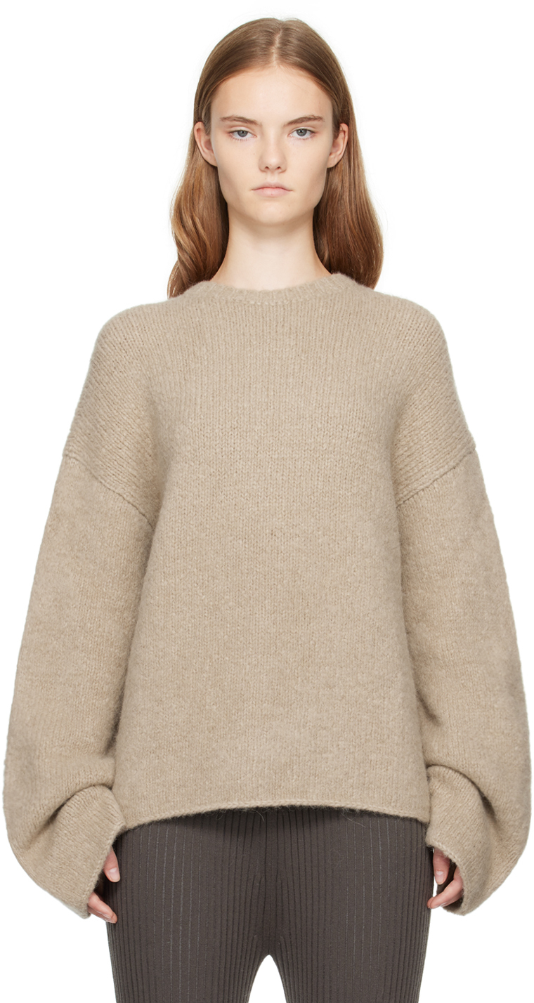 Shop Lauren Manoogian Beige Vello Sweater In S01 Stoneware