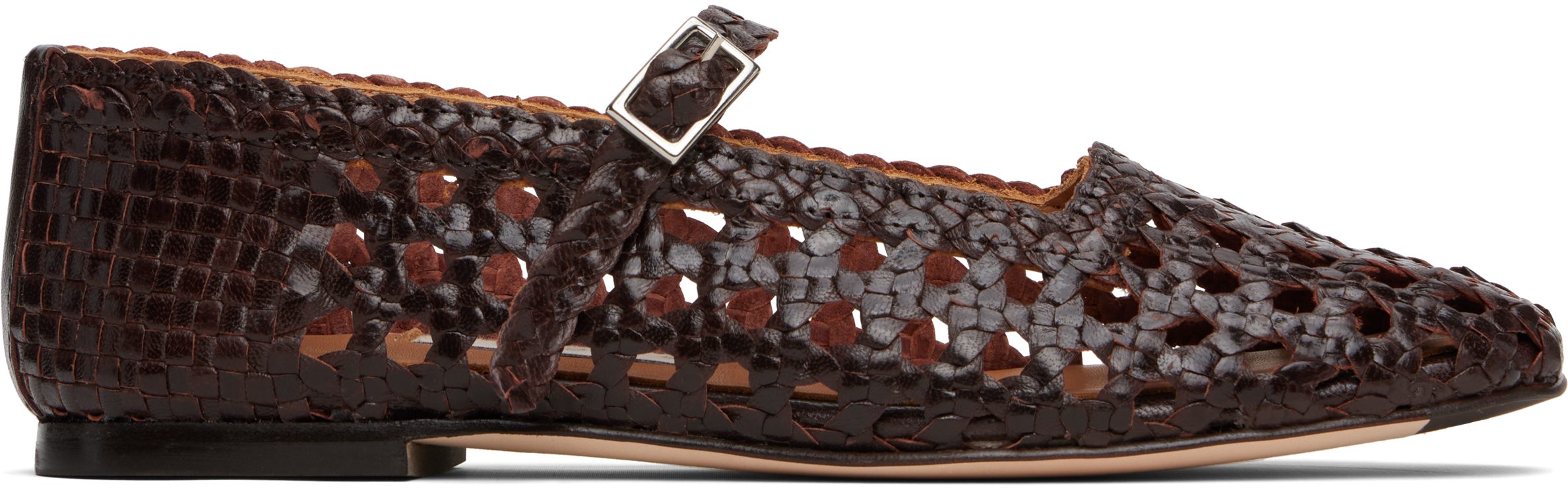 Brown Yeida Ballerina Flats