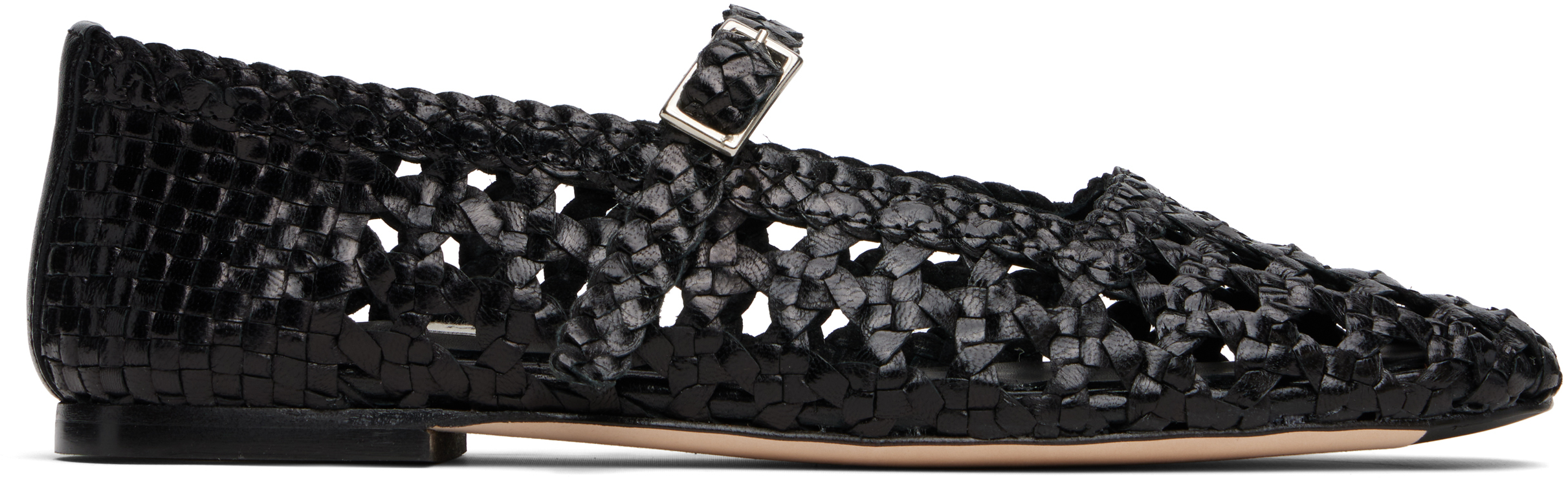 Miista Black Yeida Ballerina Flats