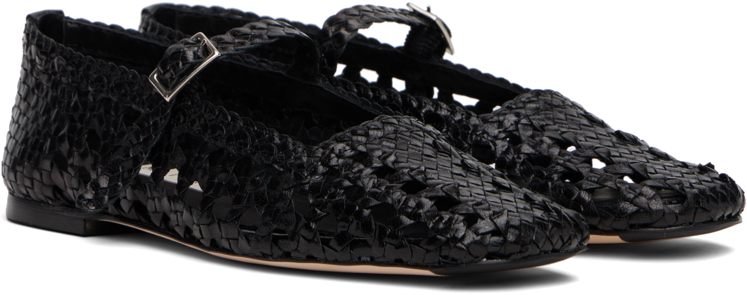 Miista Black Yeida Ballerina Flats