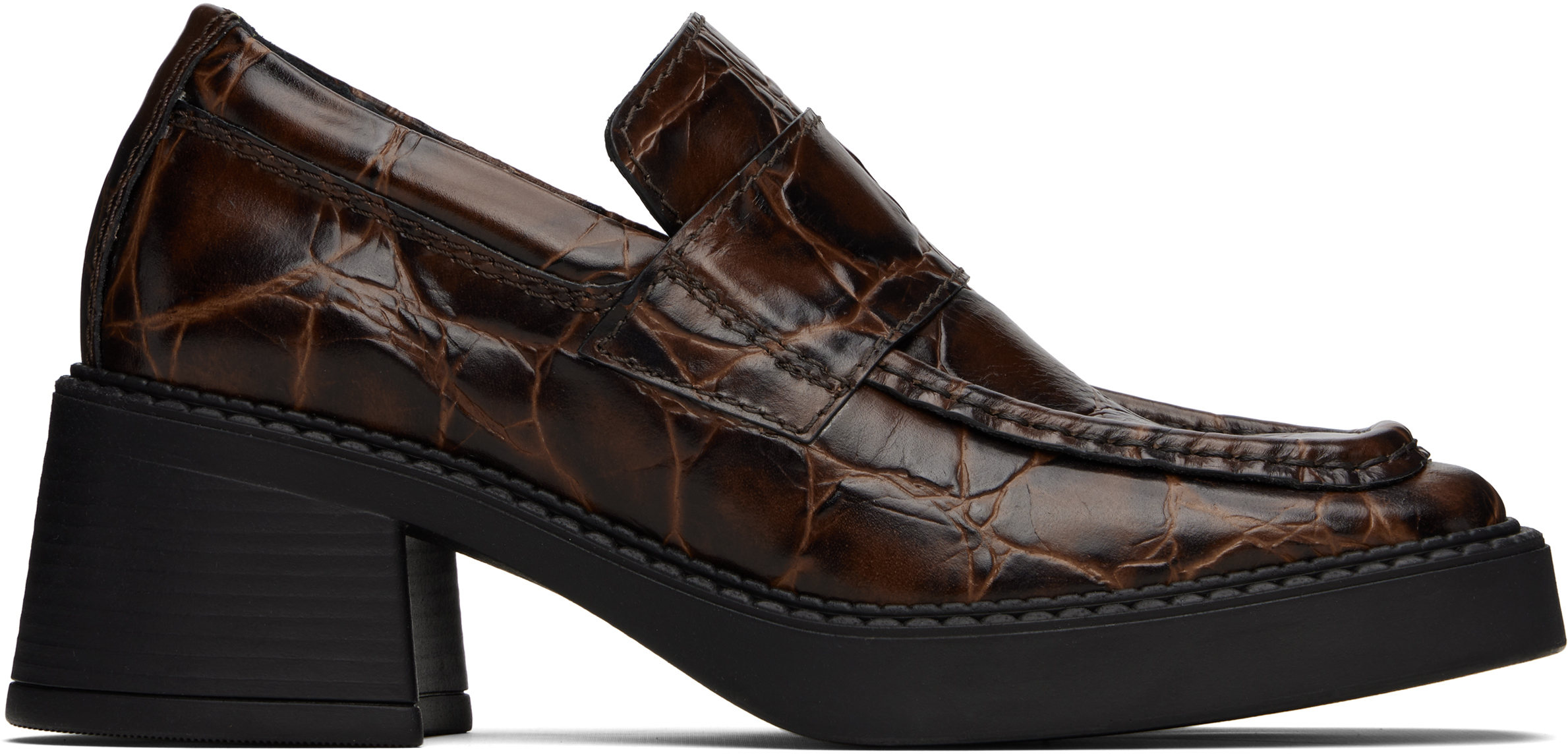 Brown Karina Loafers