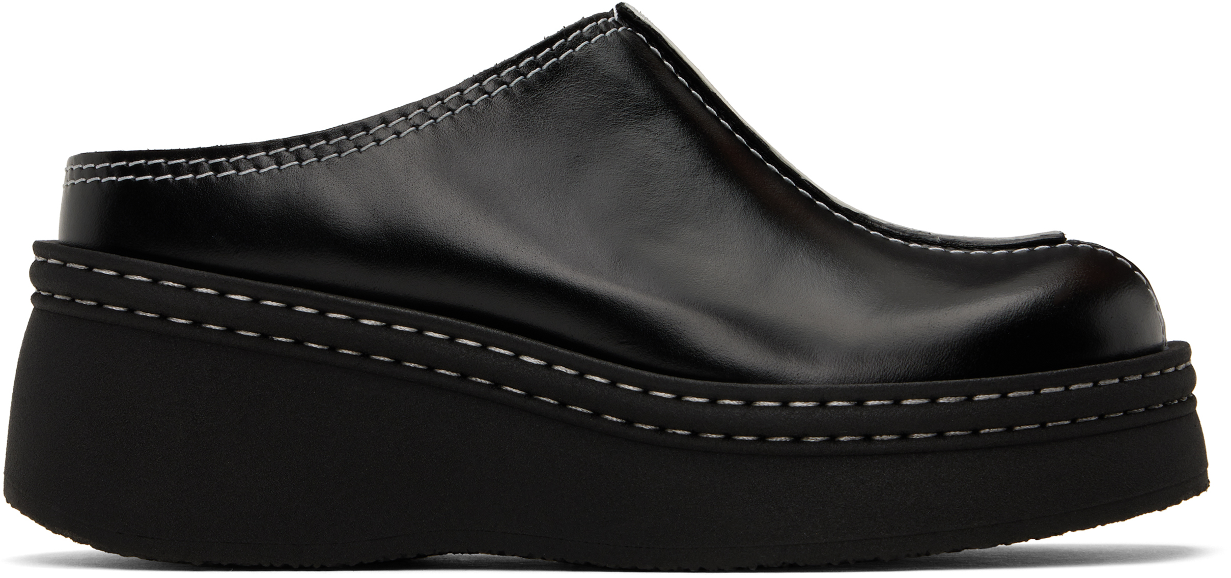 Black Mego Mules by Miista on Sale