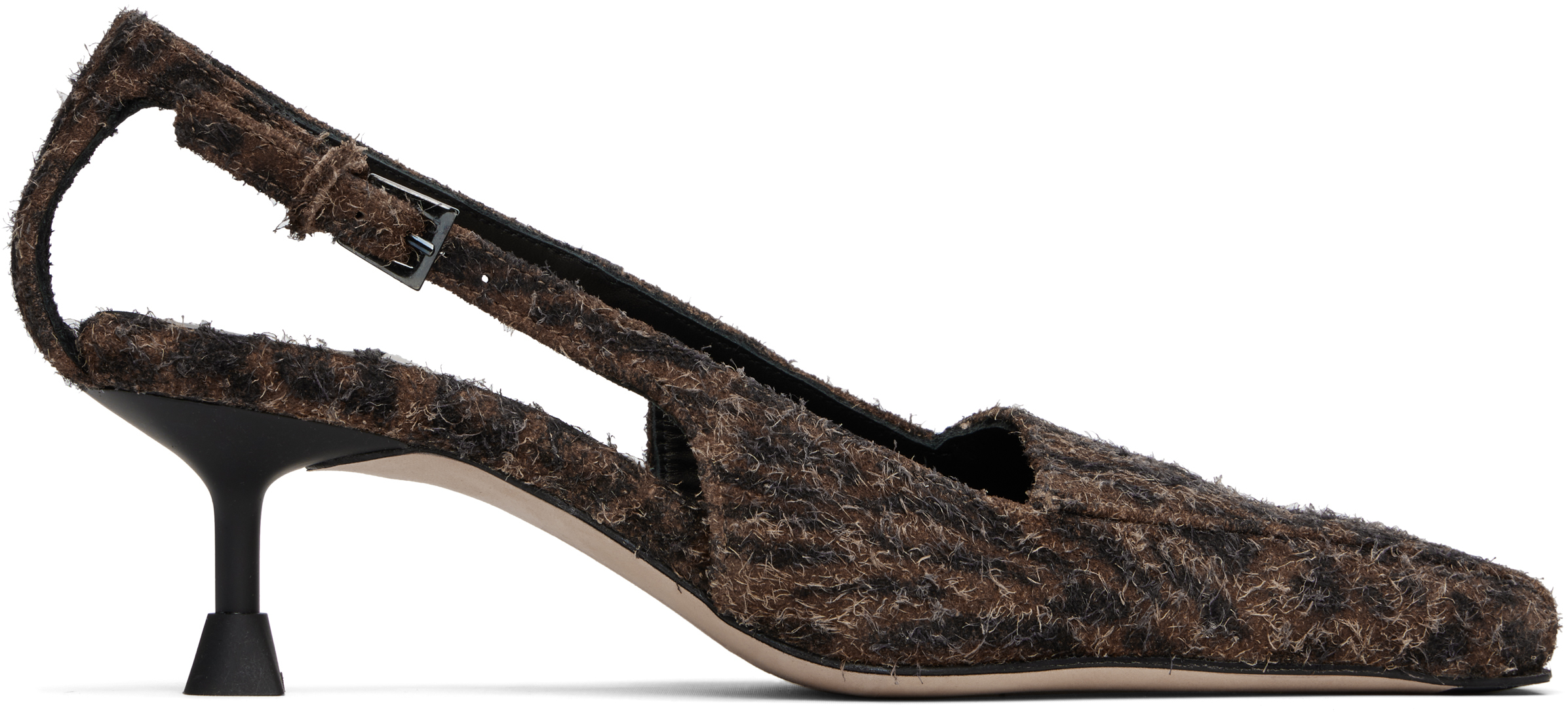 Brown & Black Adal Animal Print Heels