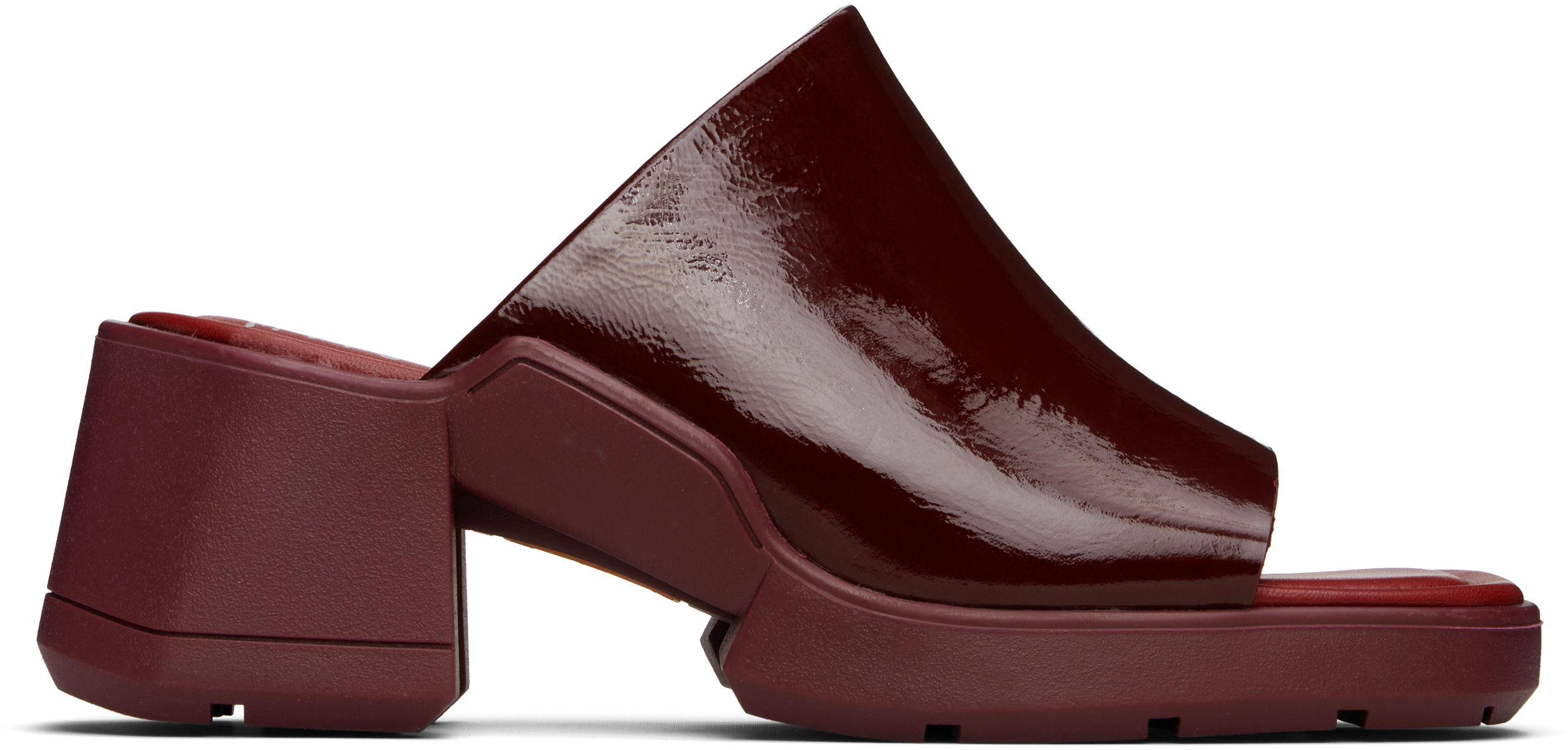 Burgundy Clarin Mules