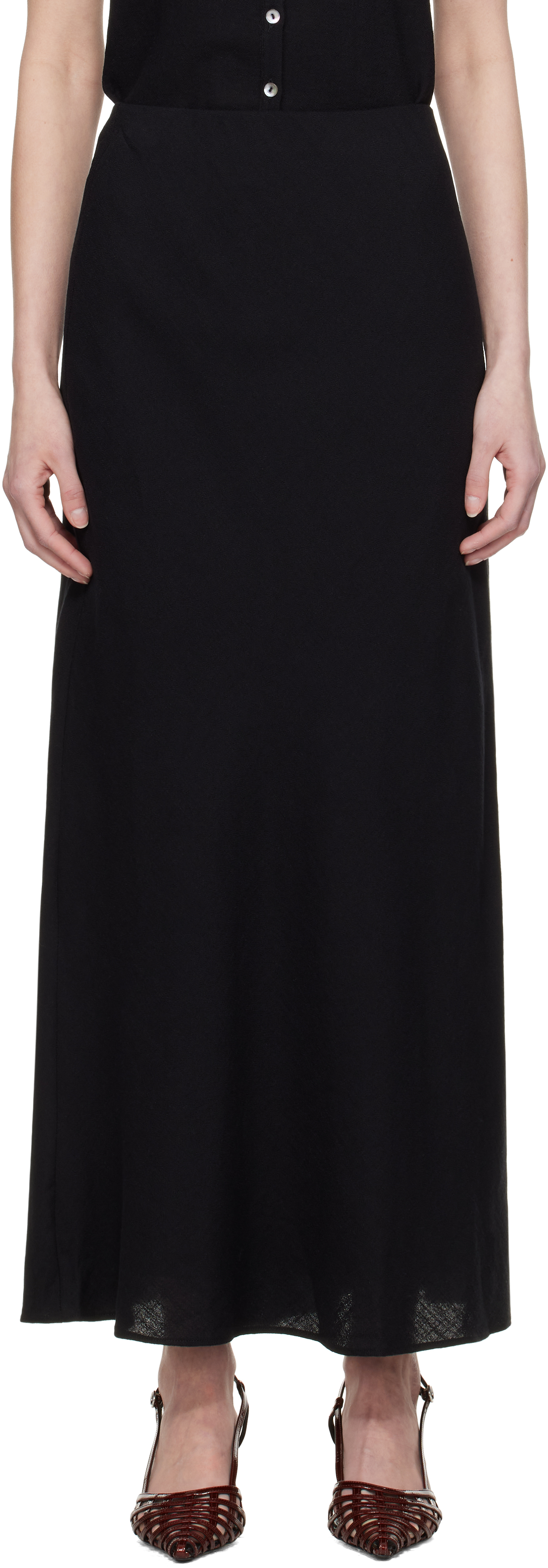 Black Everly Maxi Skirt