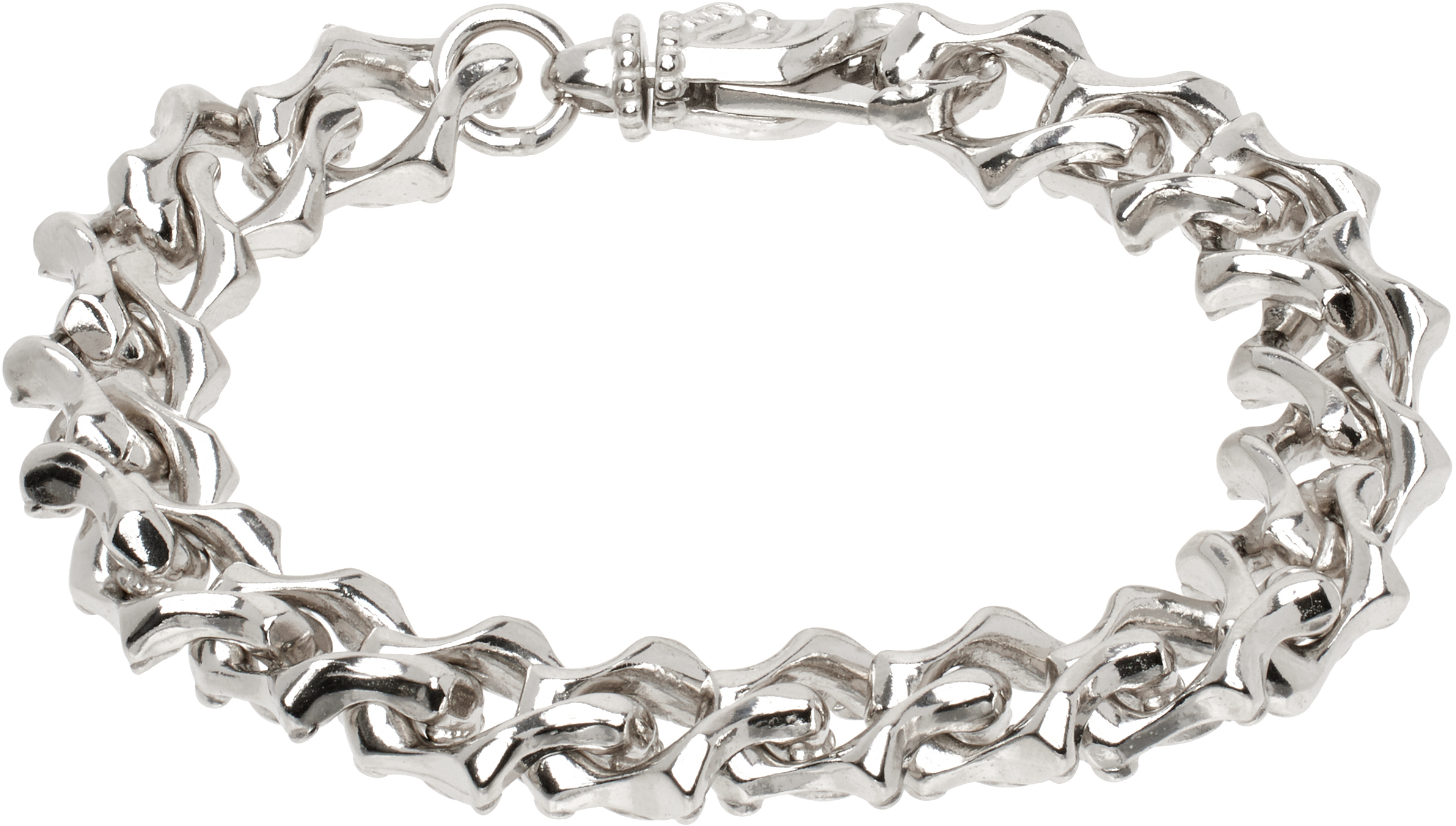 Silver Arabesque Chain Bracelet