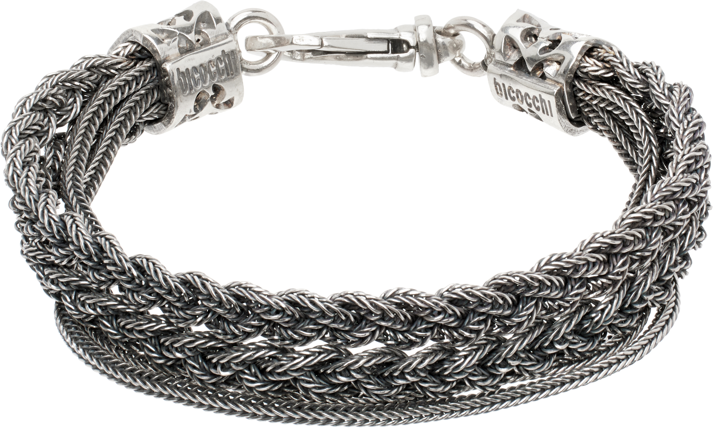 Silver Double Braided Bracelet