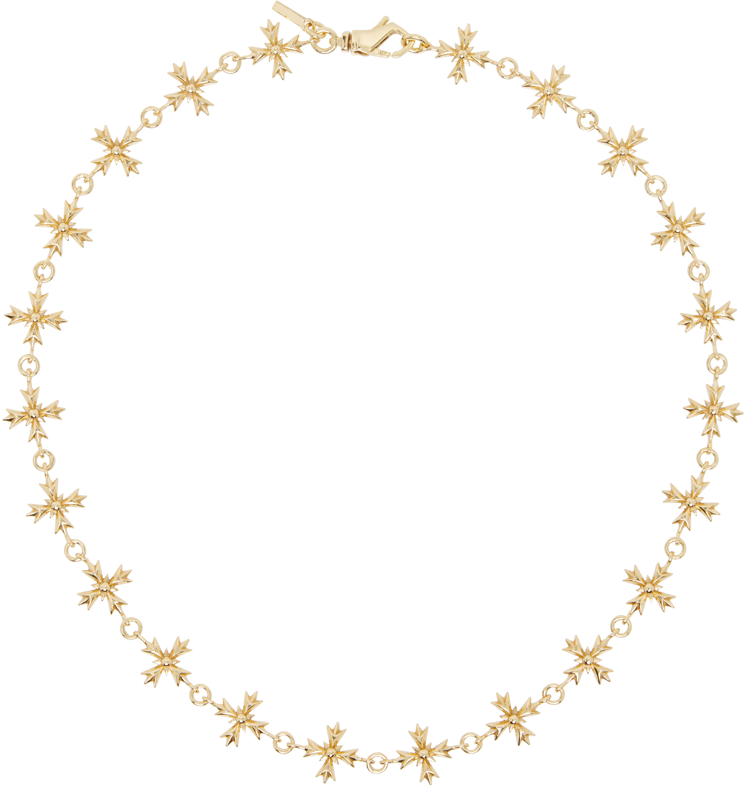 Gold Multi-Crest Necklace