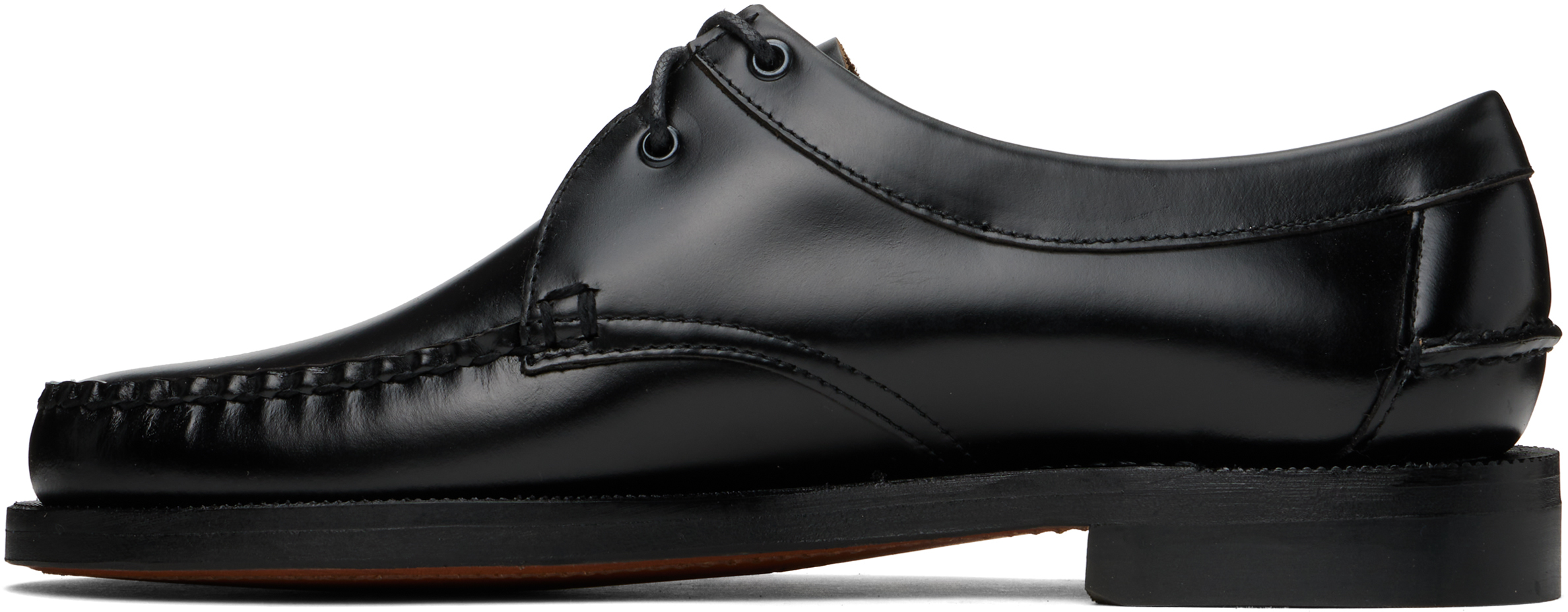 Sebago Black James Oxfords In Black