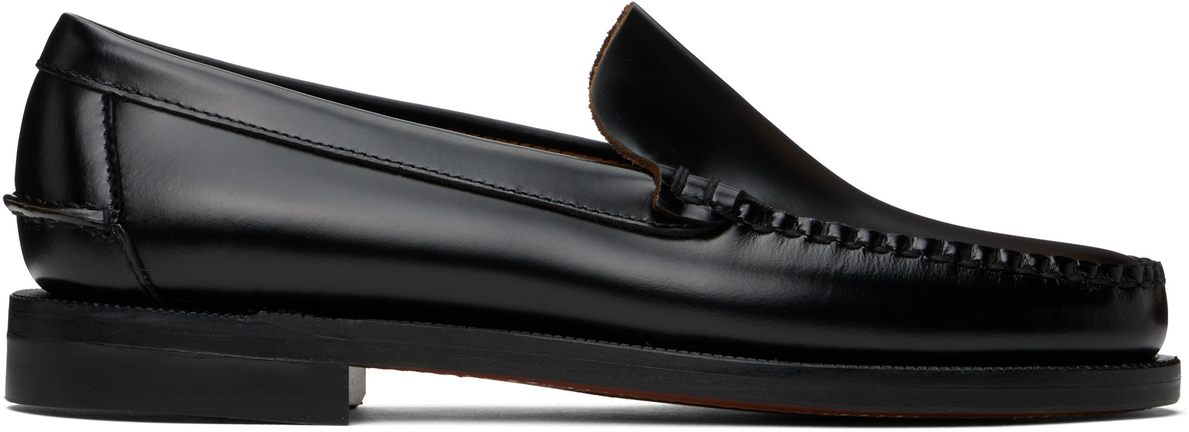 【関税込み】Sebago ブラック Frank ローファー Black Frank Loafers by Sebago on Sale