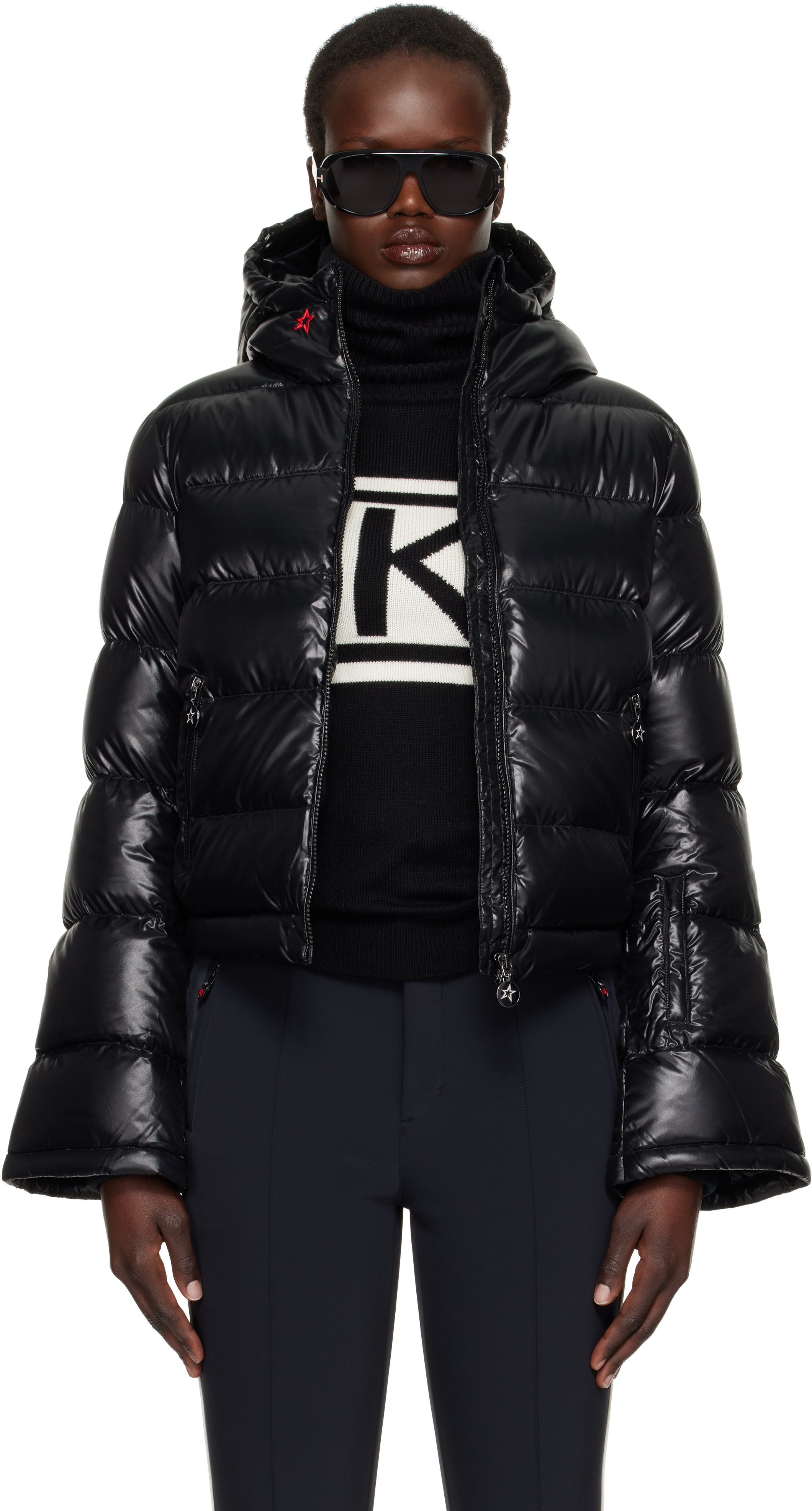 Black Polar Flare Down Jacket