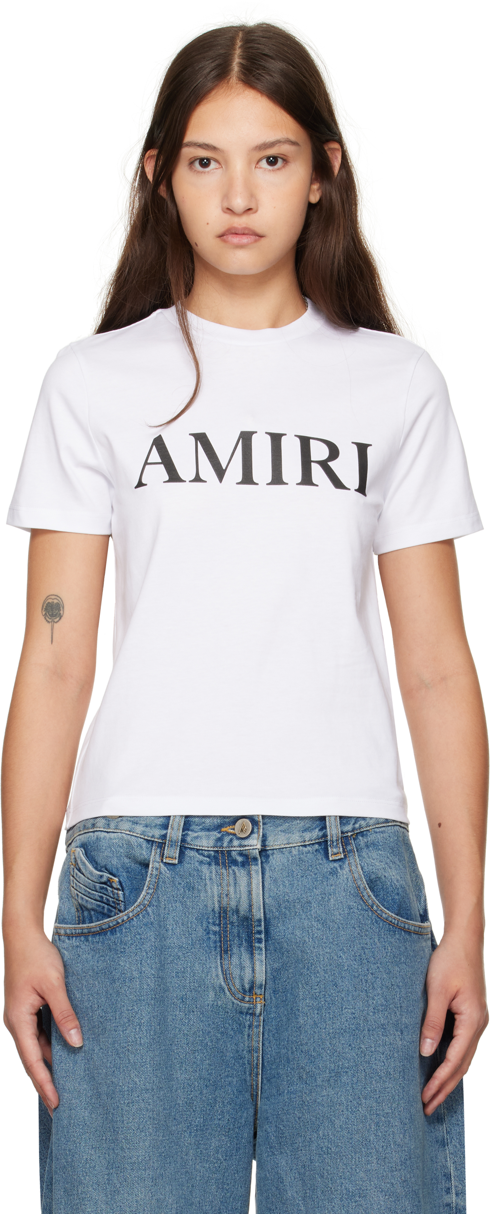 White 'AMIRI' Core Logo T-shirt