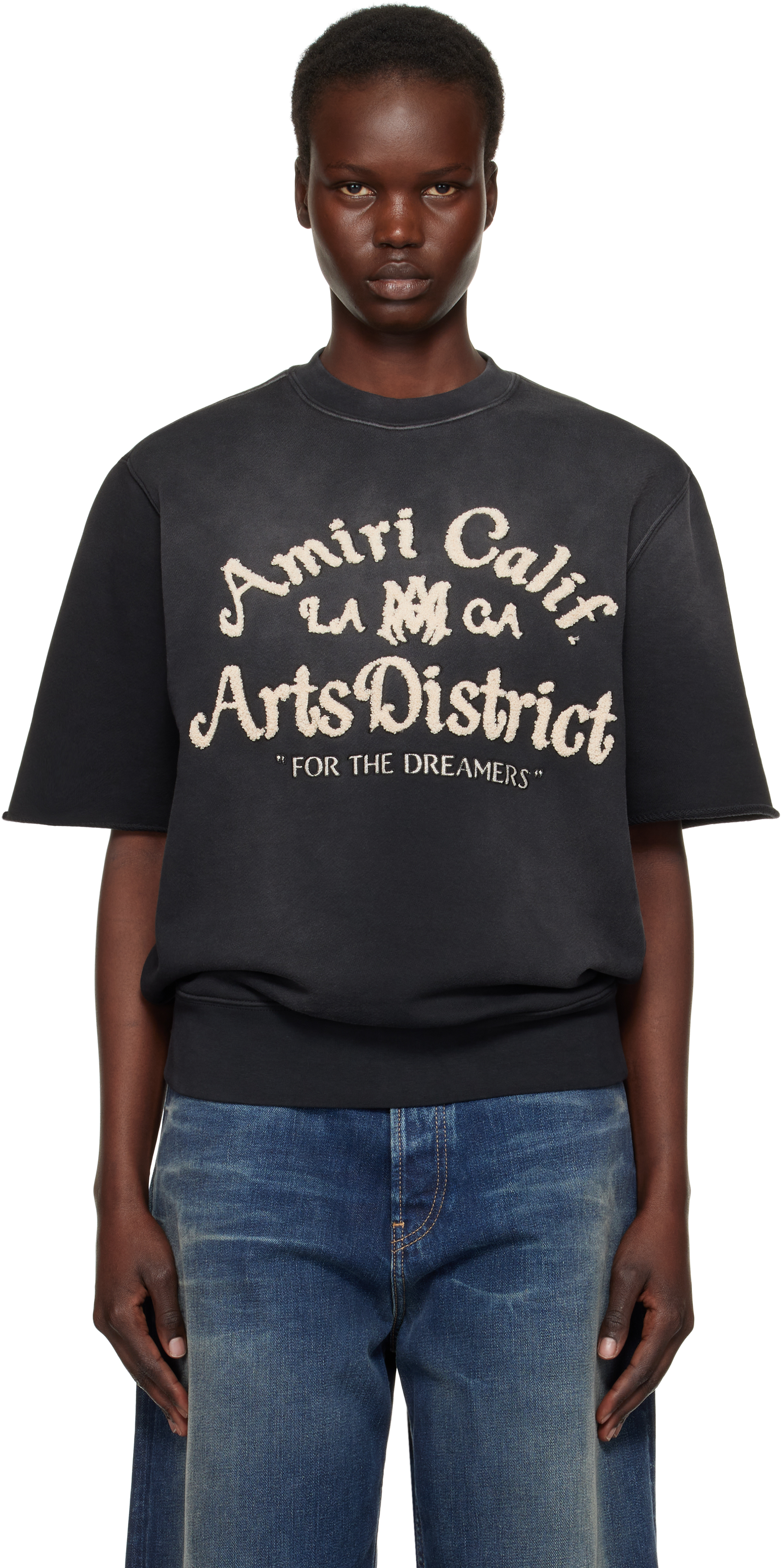 【関税込み】AMIRI ブラック Amiri Arts District 半袖Tシャツ AMIRI(アミリ) - AMIRI CORE LOGO TEE BLACK Tシャツ | cherry