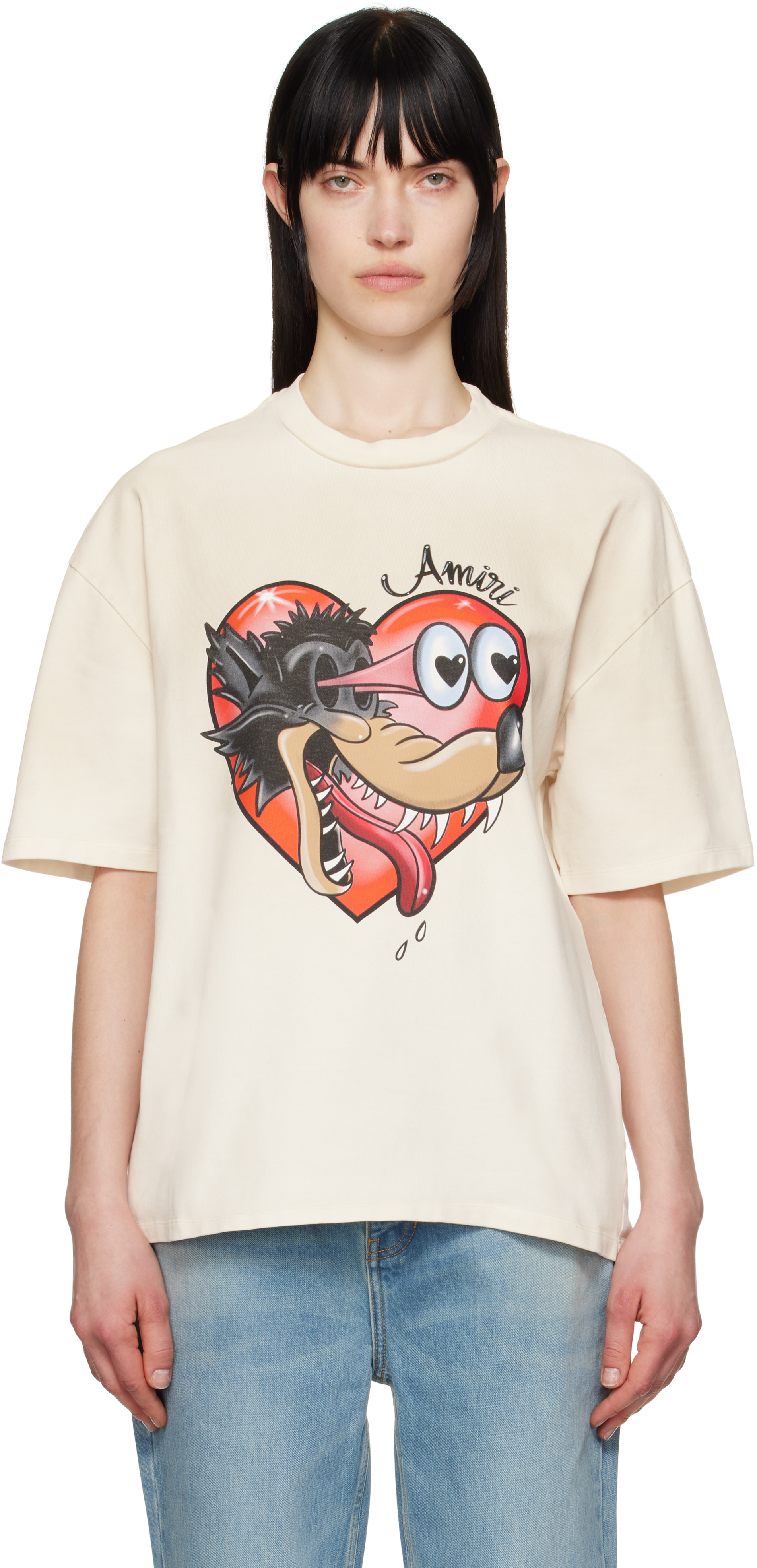 Off-White 'Hopeless Romantic' Os T-shirt by AMIRI on Sale