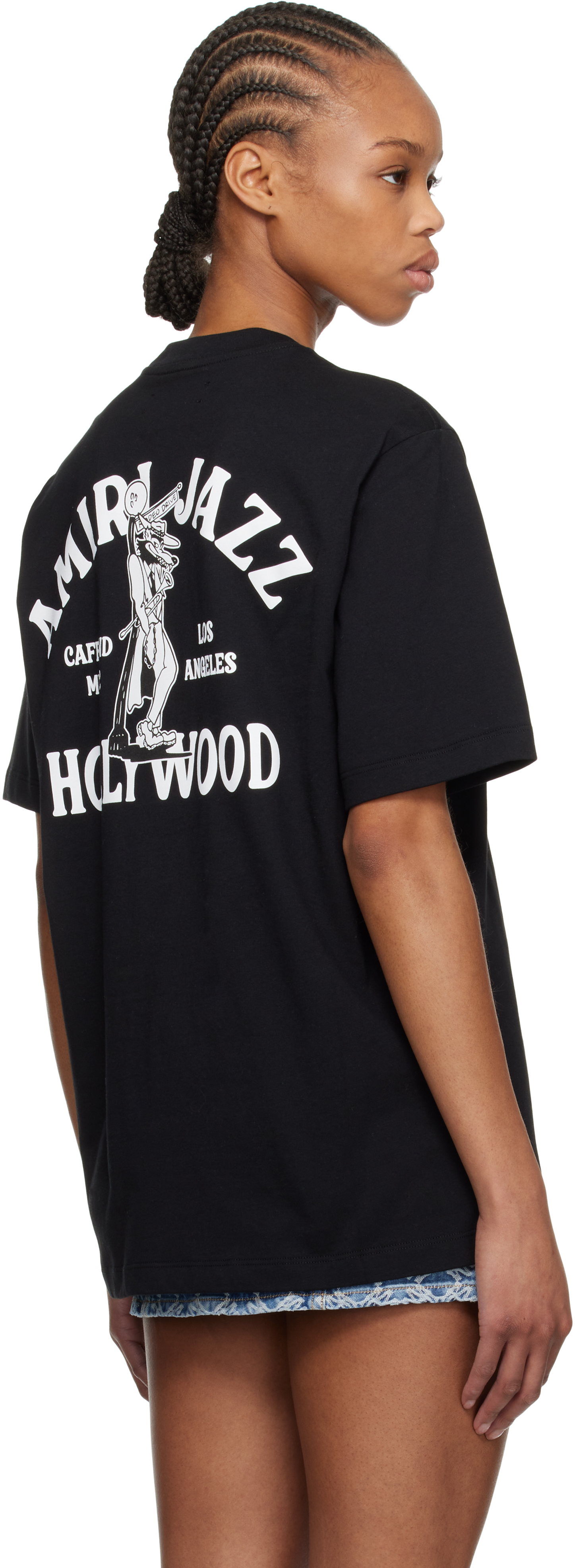 Amiri Jazz Wolf Tee Clothing In Black