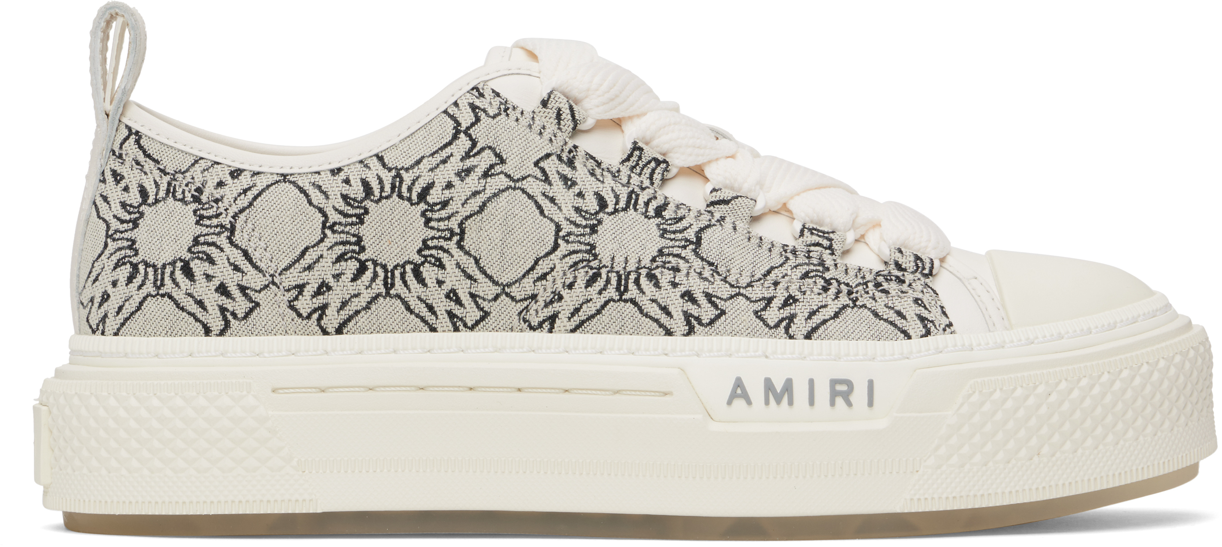 【AMIRI】グレー MA Quad Courtジャカード ローカットスニーカー MA QUAD COURT LOW - Grey | AMIRI