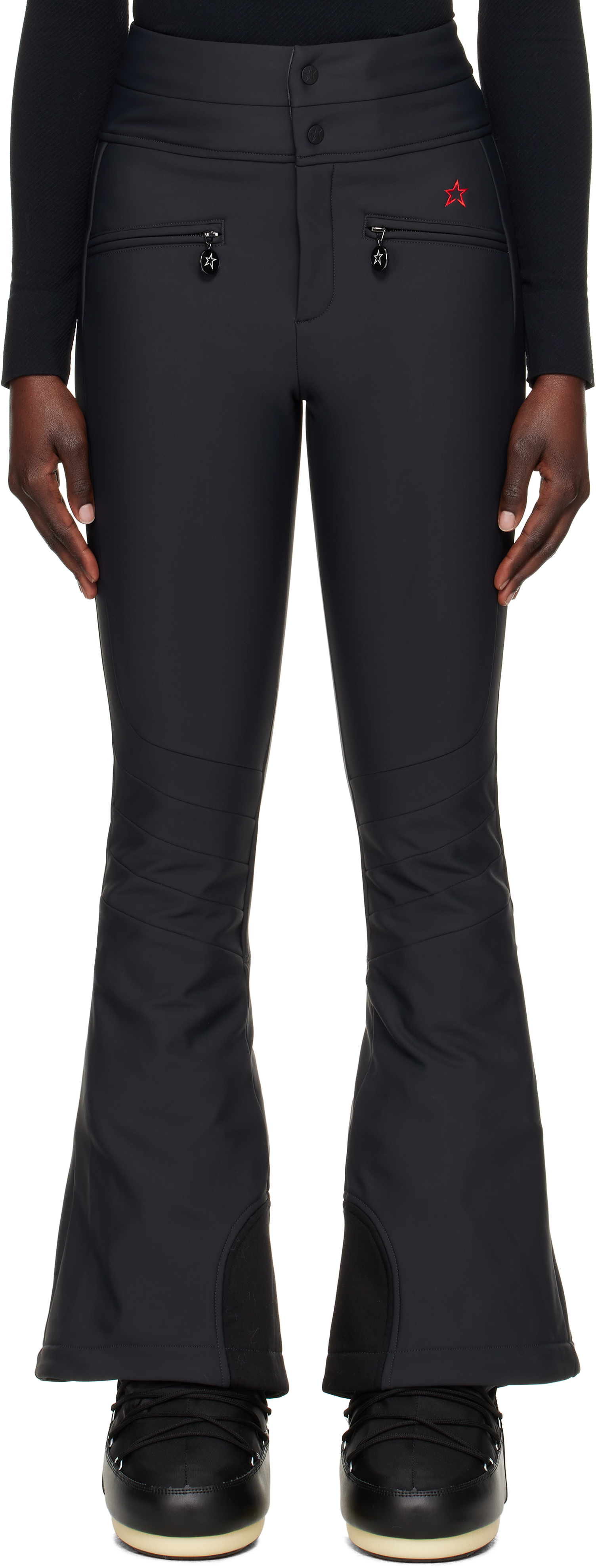 Black Aurora Flare Sport Pants