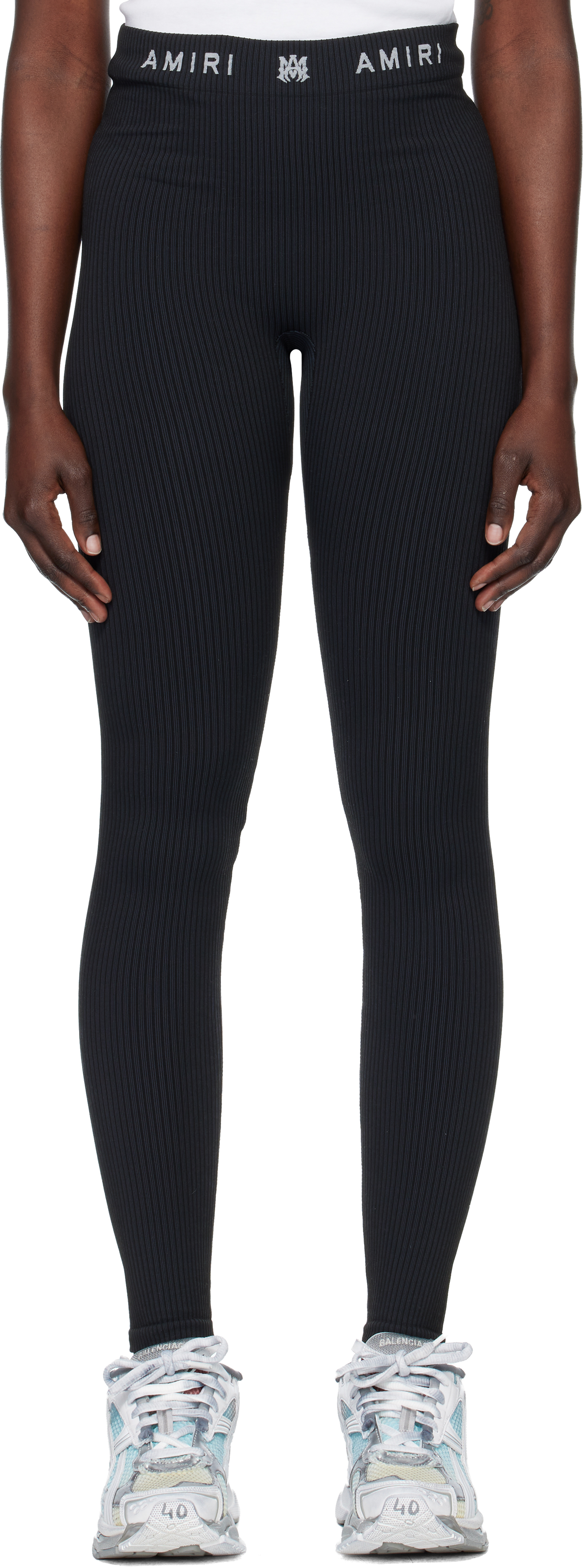 Amiri Black Ma Seamless Leggings