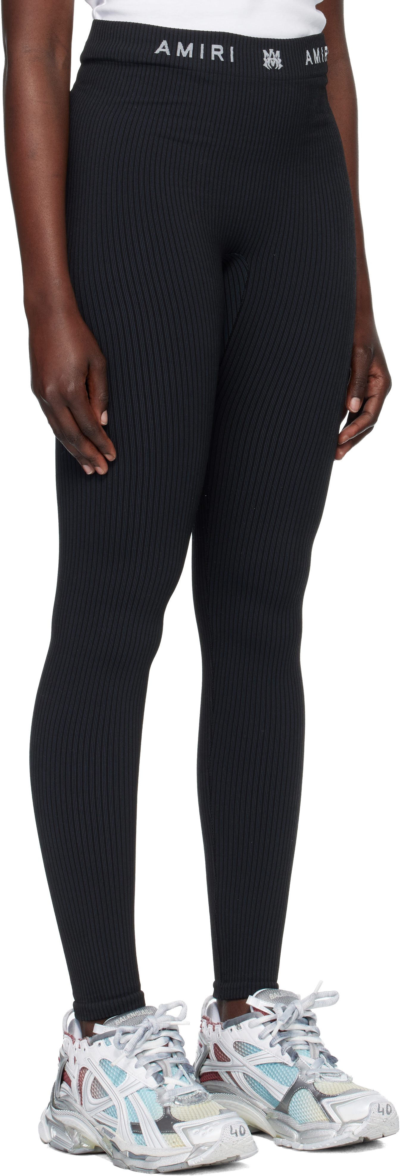 Amiri Black Ma Seamless Leggings In Black