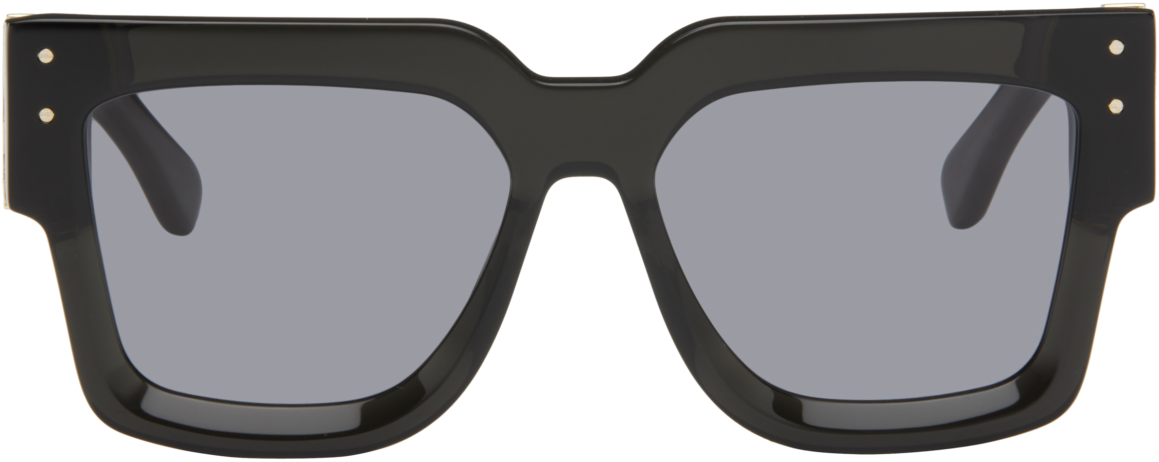 Black Jumbo 'MA' Sunglasses