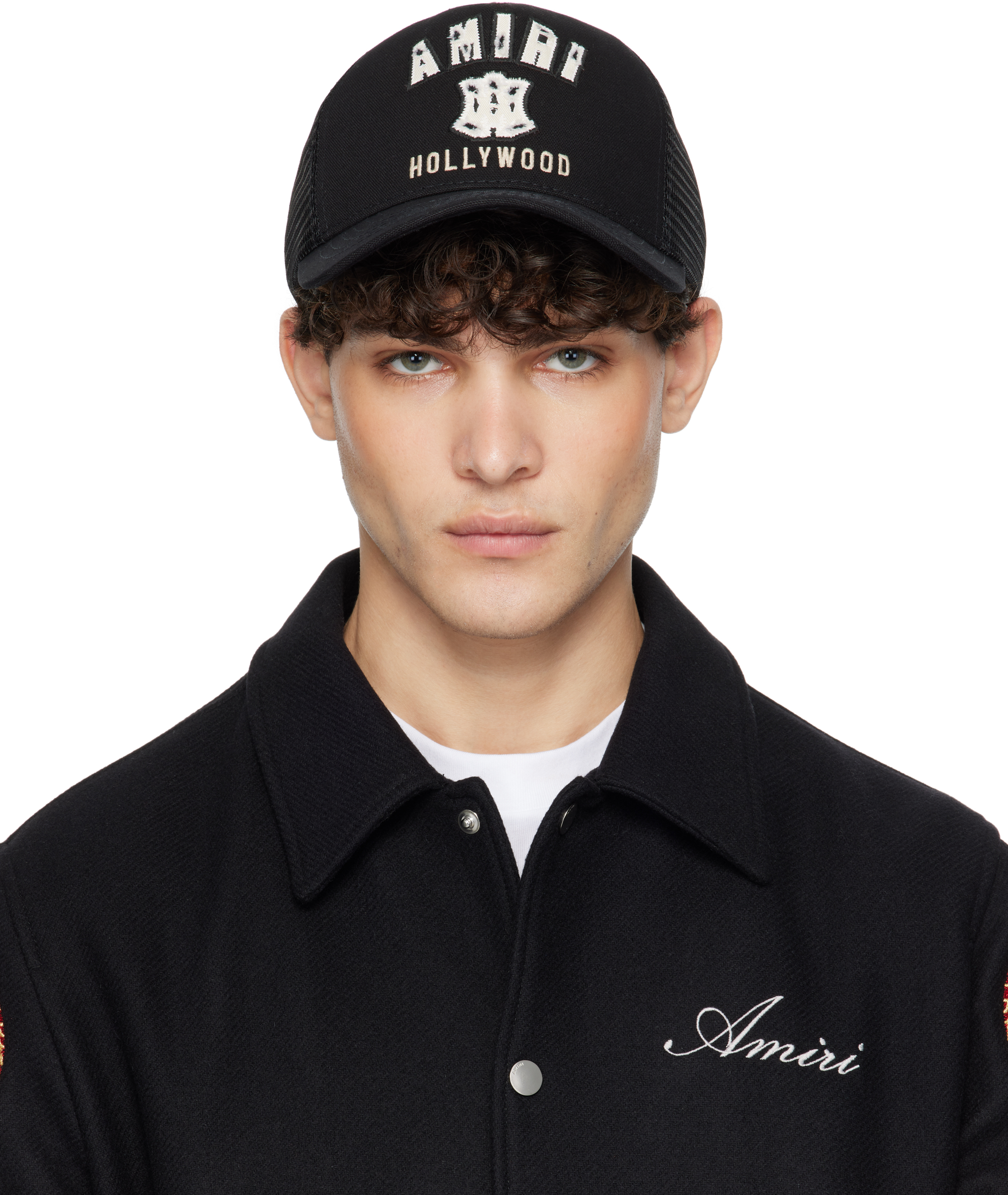 AMIRI: ブラック MA Hollywood トラッカーキャップ | SSENSE 日本