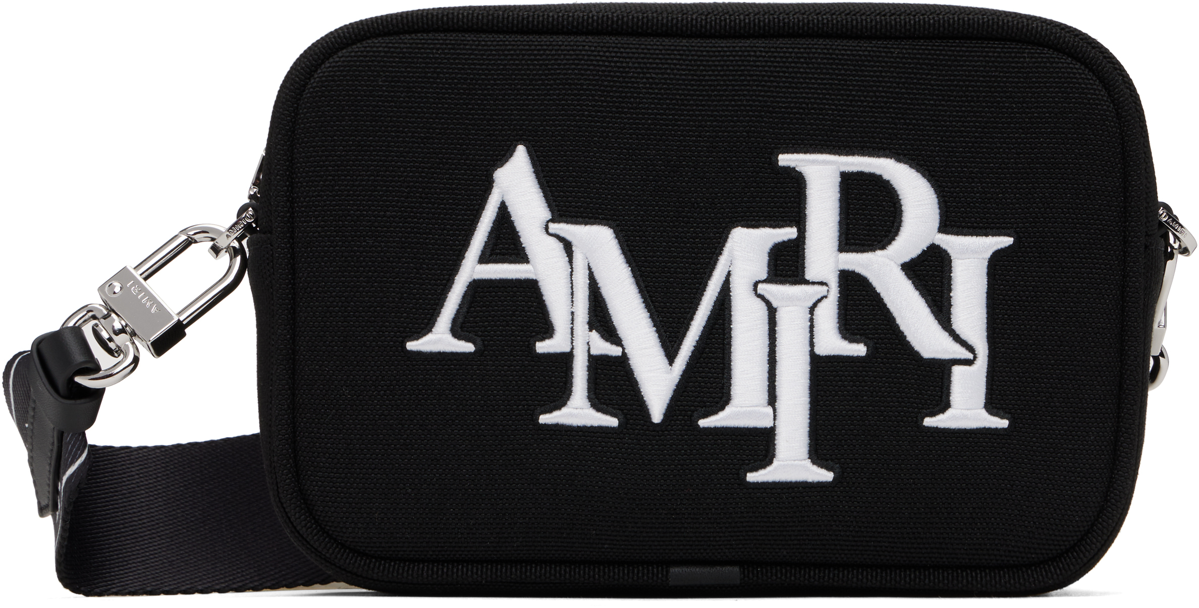 *AMIRI* ブラック Staggered カメラバッグ AMIRI: ブラック Staggered カメラバッグ | SSENSE 日本