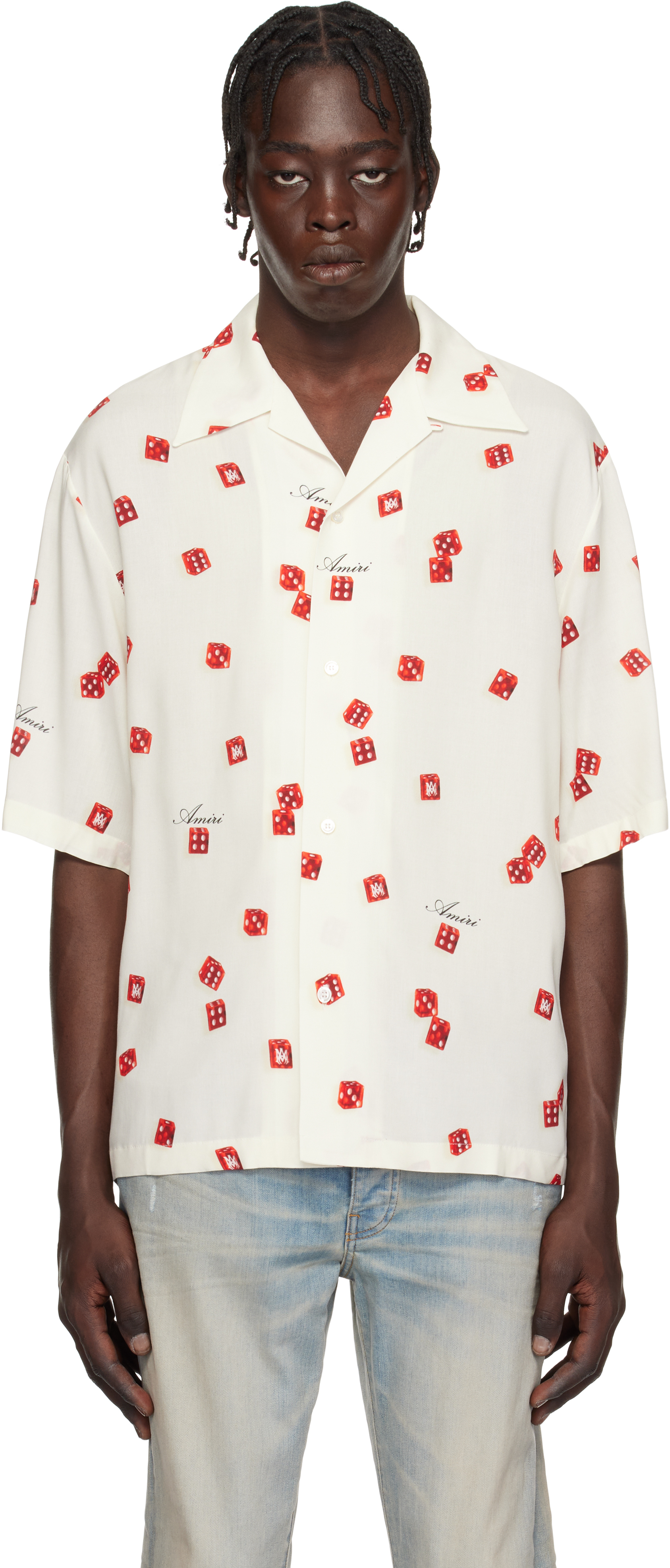 Off-White 'Amiri Dice' Bowling Shirt