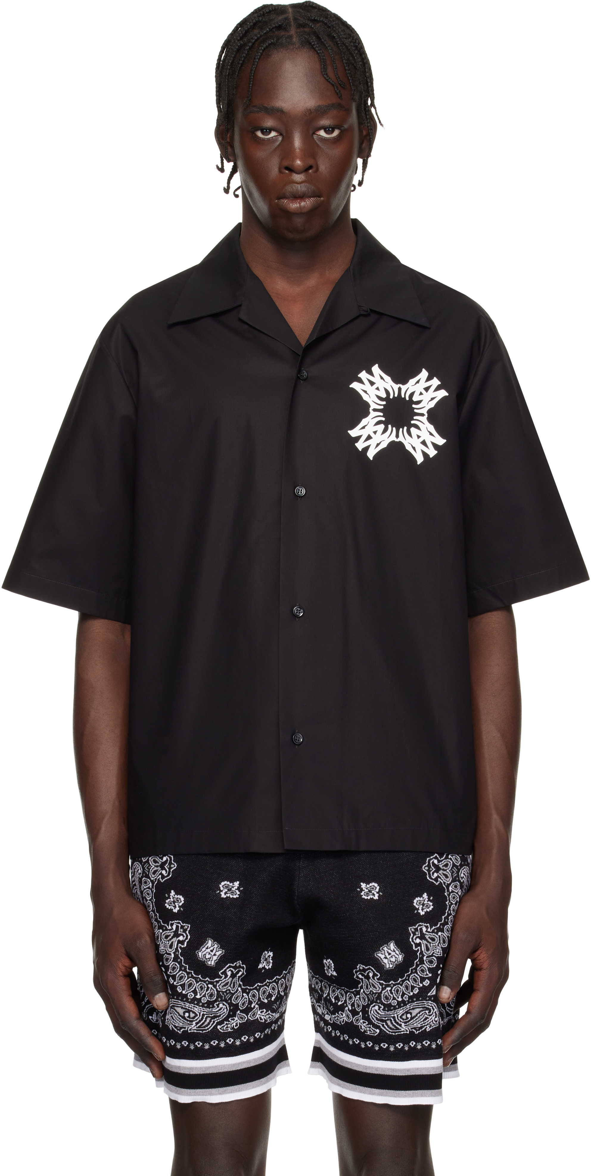 Black MA Quad Bowling Shirt