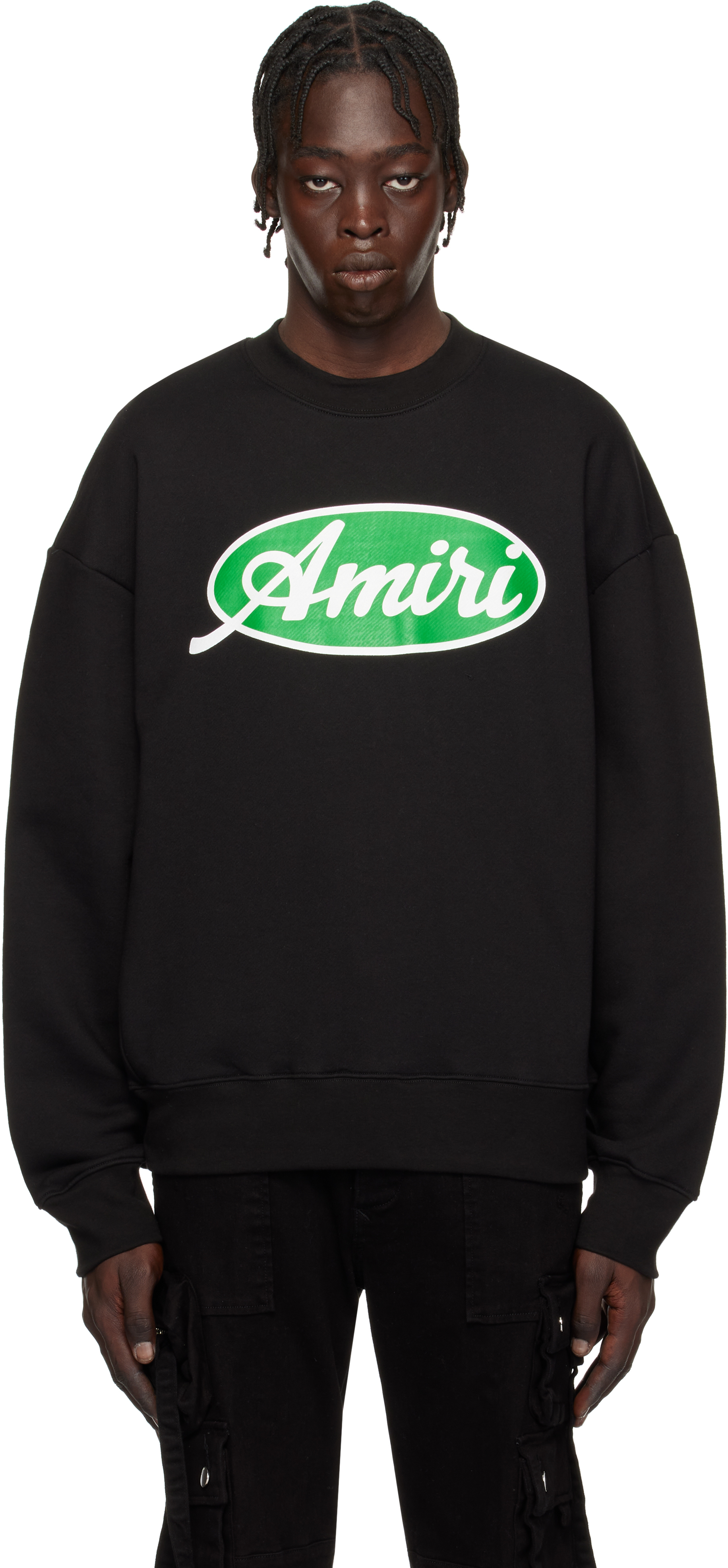 Black 'Amiri' Oval Oversized Sweatshirt