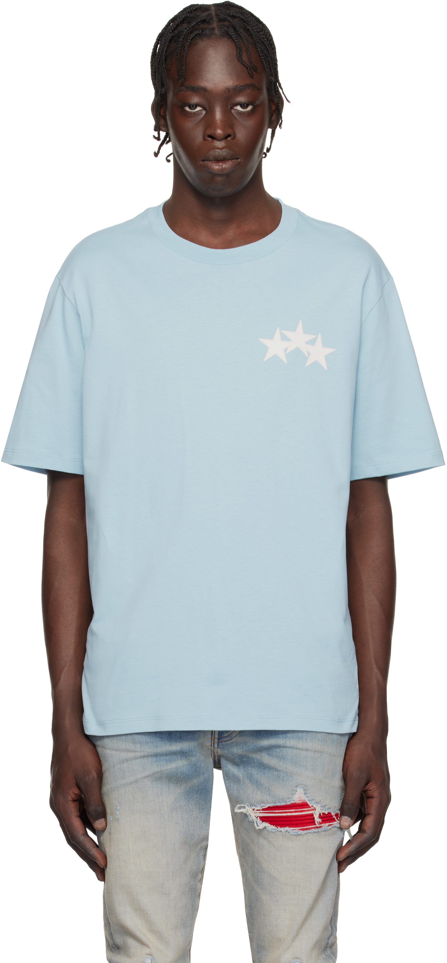 Blue Three Star T-shirt