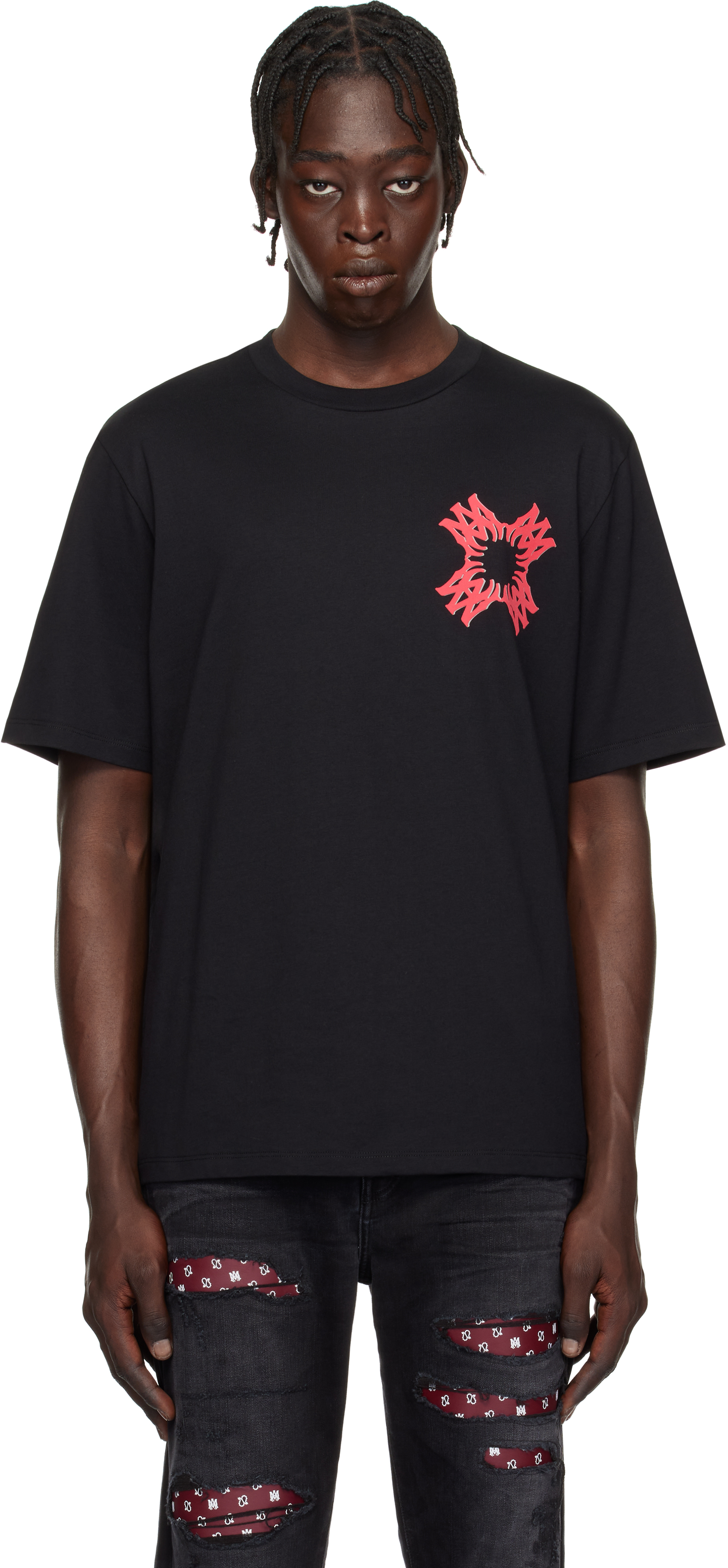 Black MA Quad T-shirt by AMIRI on Sale