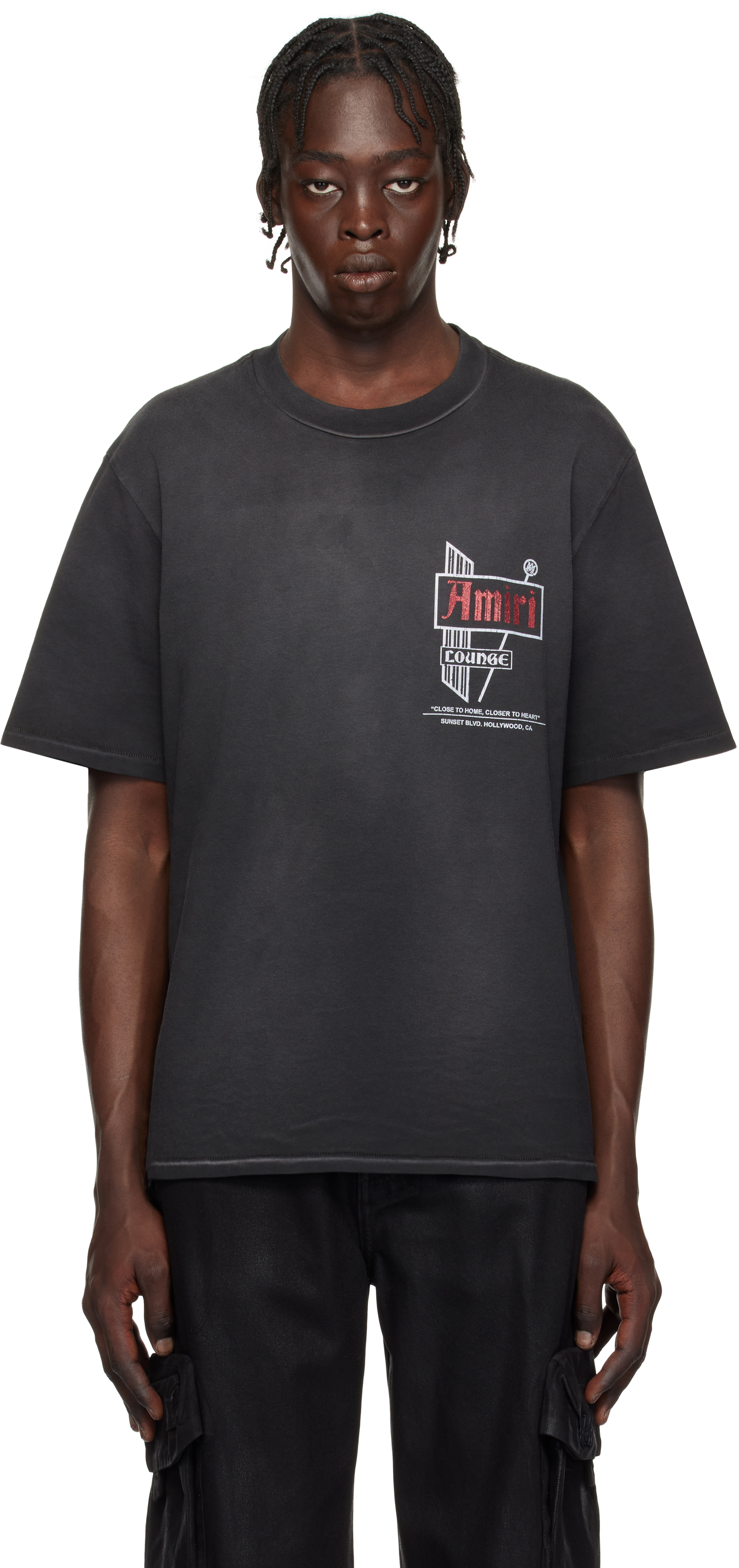 Black Vintage 'Amiri Lounge' T-shirt