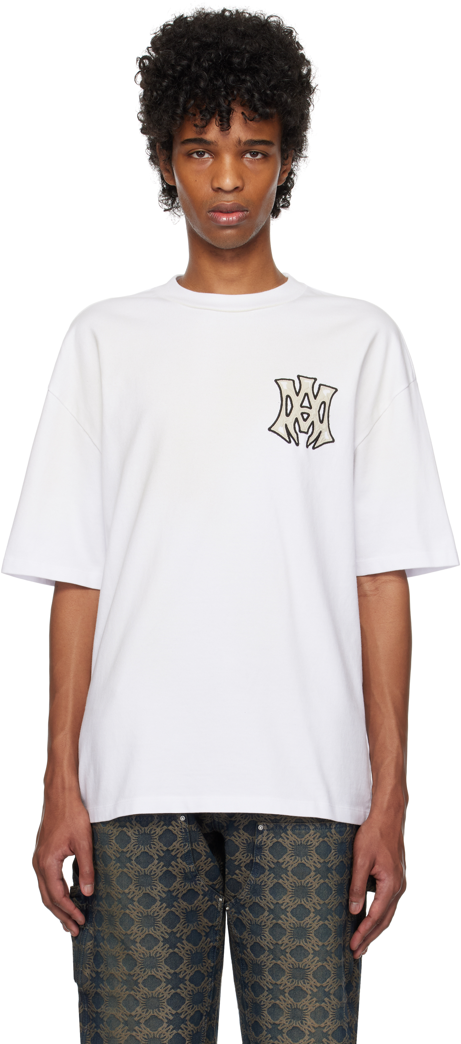 AMIRI ロゴ MA Hollywood コットン Tシャツ 人気 AMIRI Hollywood Cotton Crewneck T-Shirt - T-Shirts - Free
