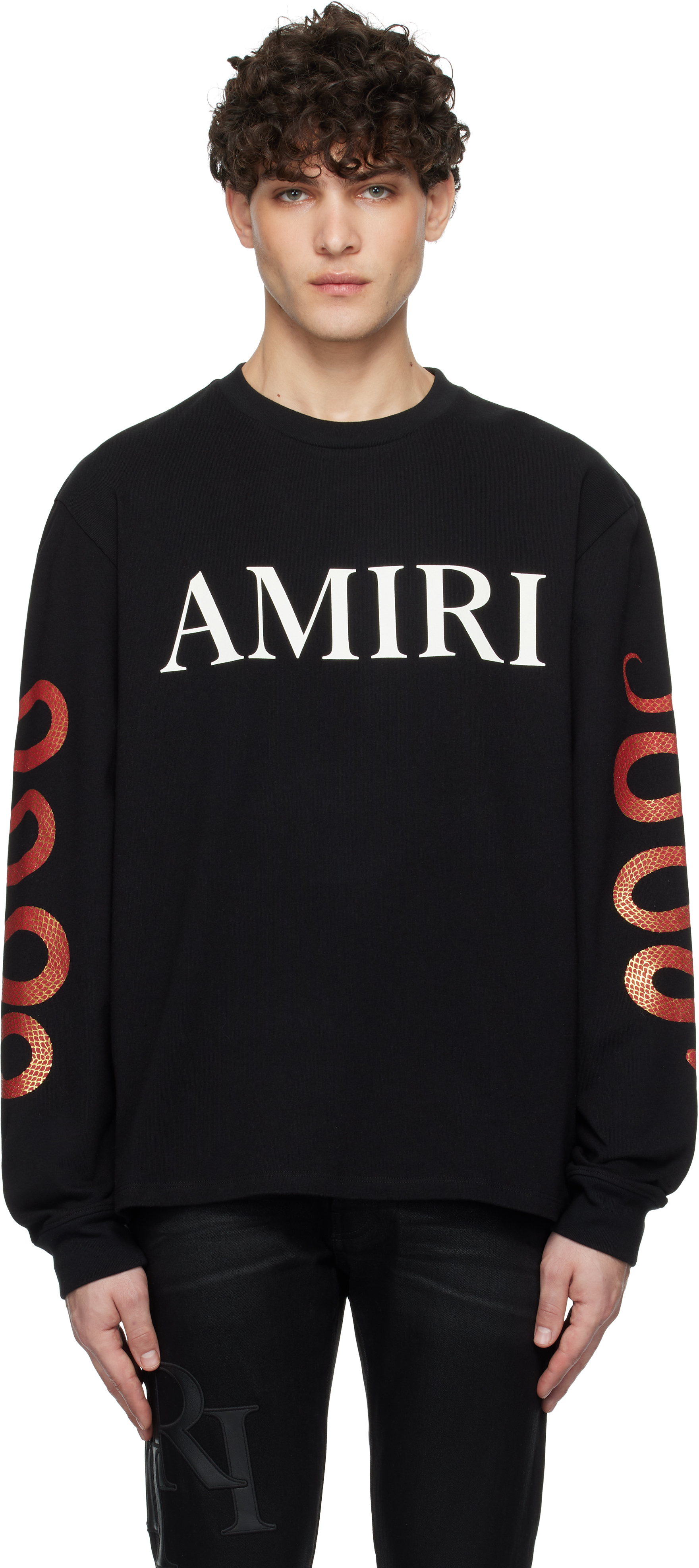 関税送料込み【AMIRI】アミリ SNAKE Tシャツ 大人気☆【AMIRI】Snake Chinese New Year Tシャツ Tシャツ