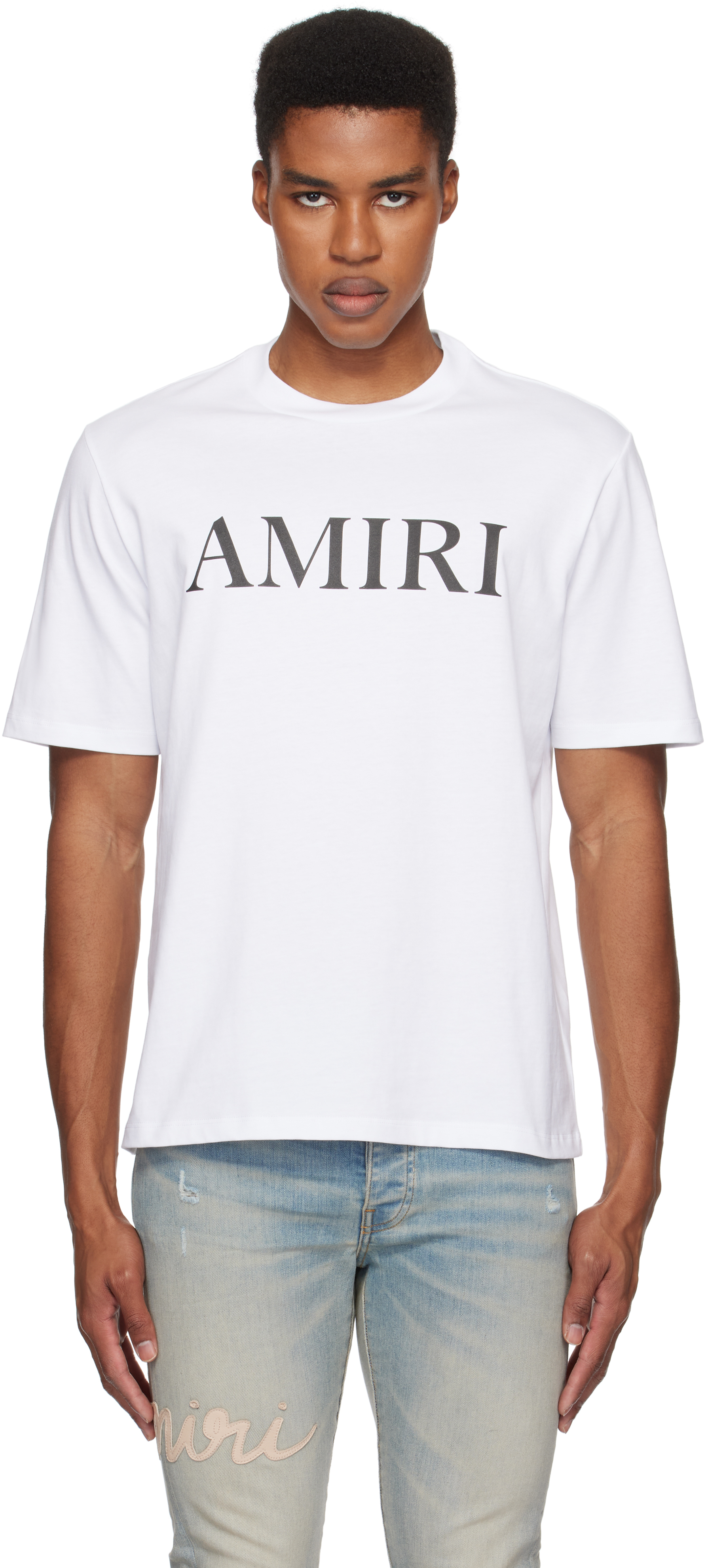 Amiri Core Logo Tシャツ ホワイト クルーネック AMIRI Core Logo T-shirt | White | FARFETCH