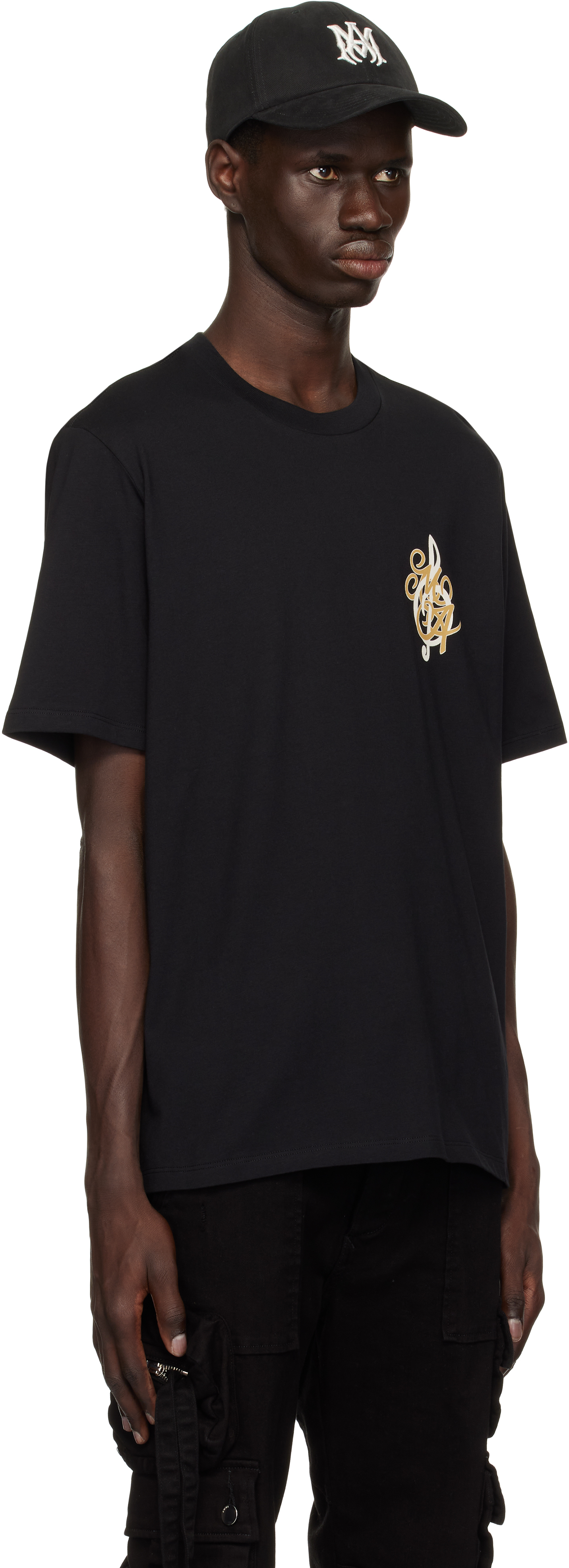 AMIRI BLACK 'AMIRI' JAZZ BAND T-SHIRT
