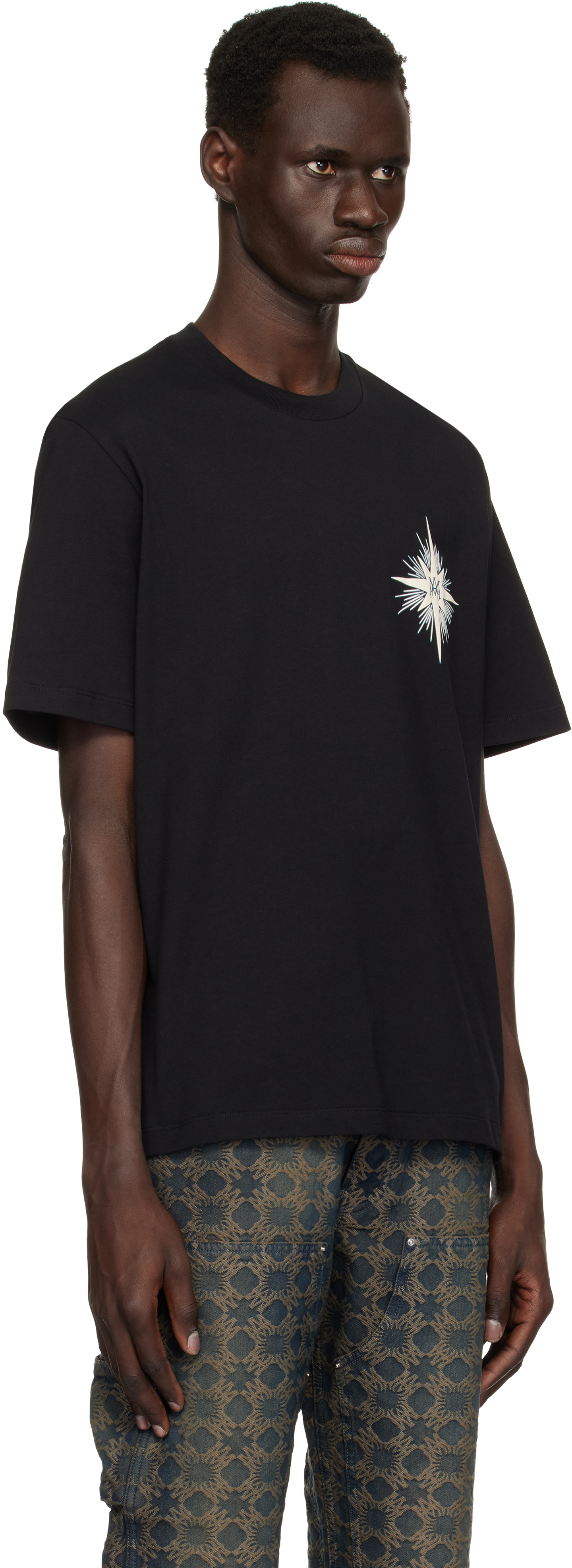 Amiri Starburst Graphic T-shirt In Black