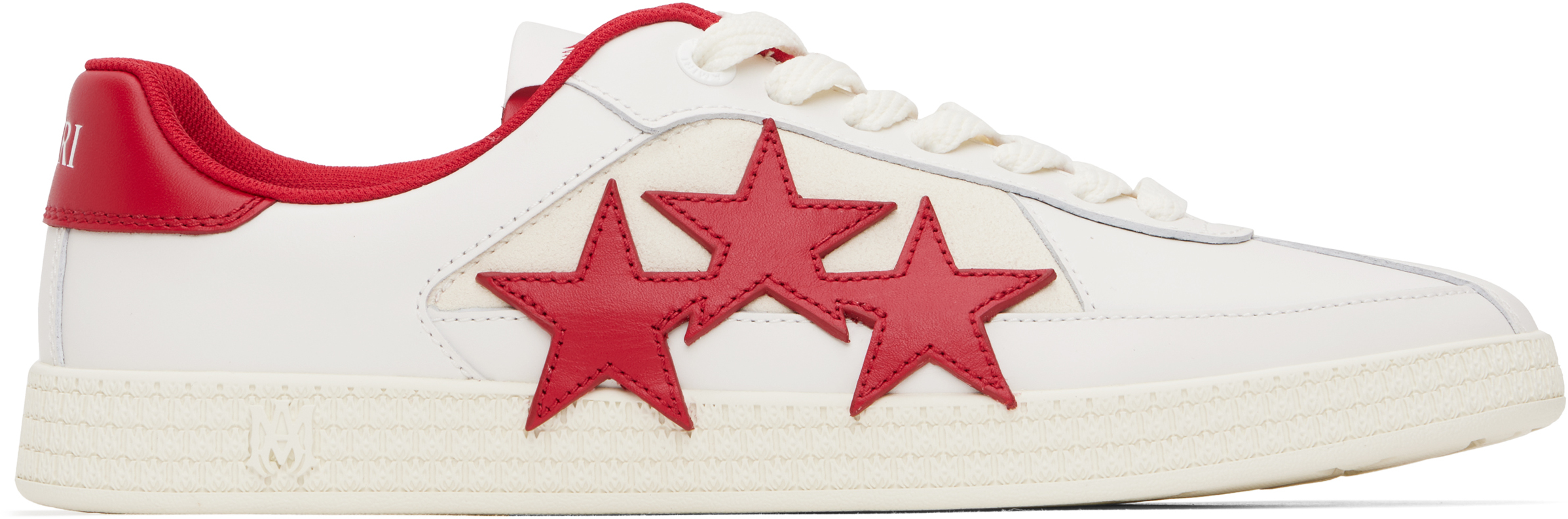 White & Red Pacific Sneakers