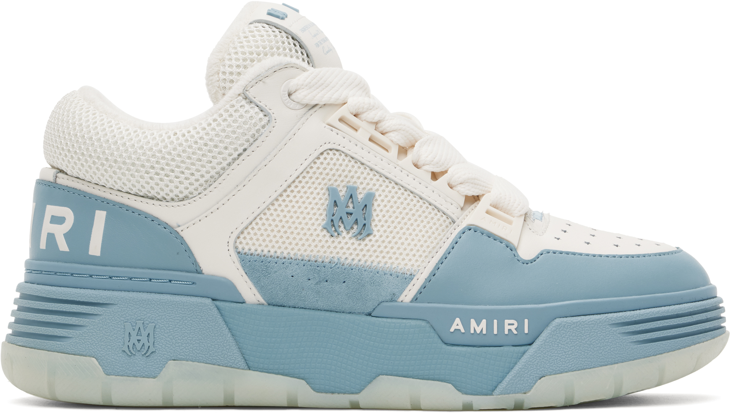 White & Blue MA-1 Sneakers