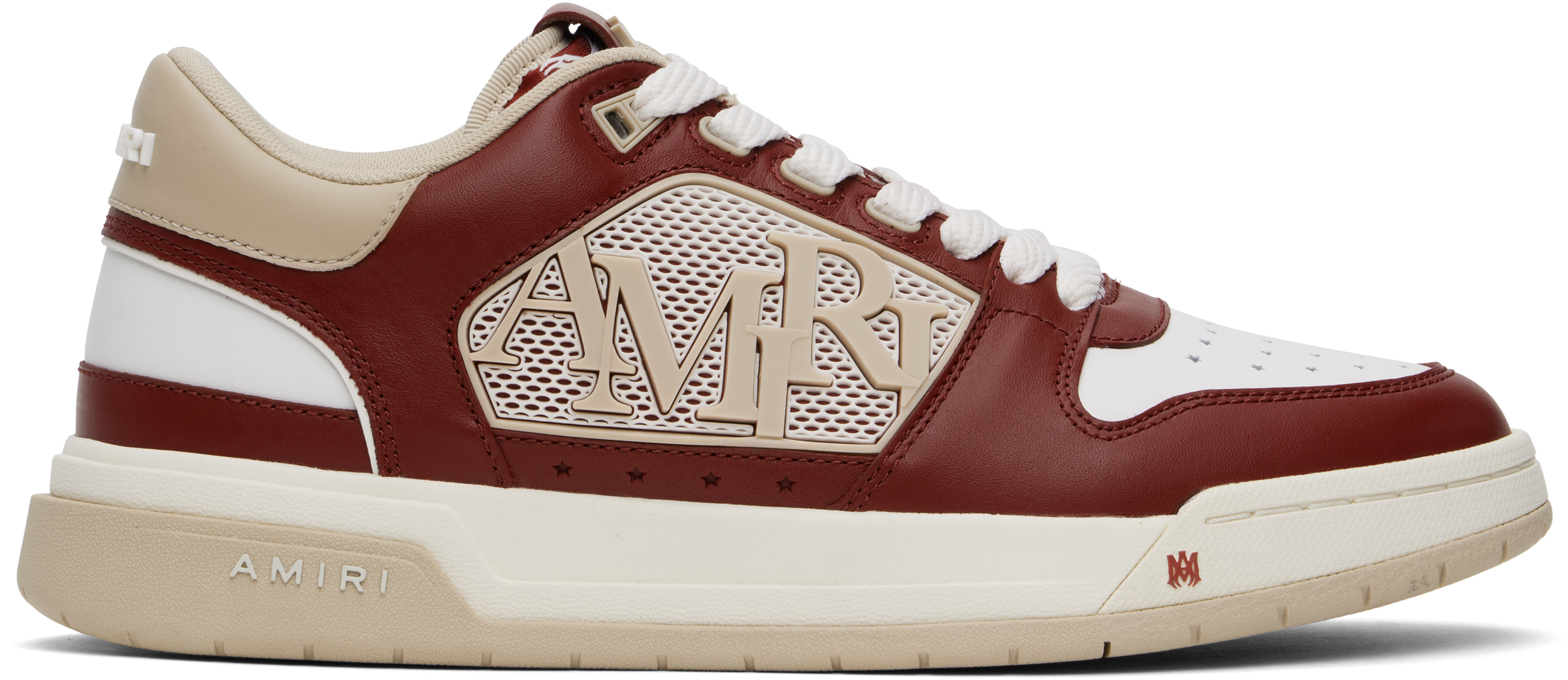 AMIRI RED & WHITE CLASSIC LOW SNEAKERS