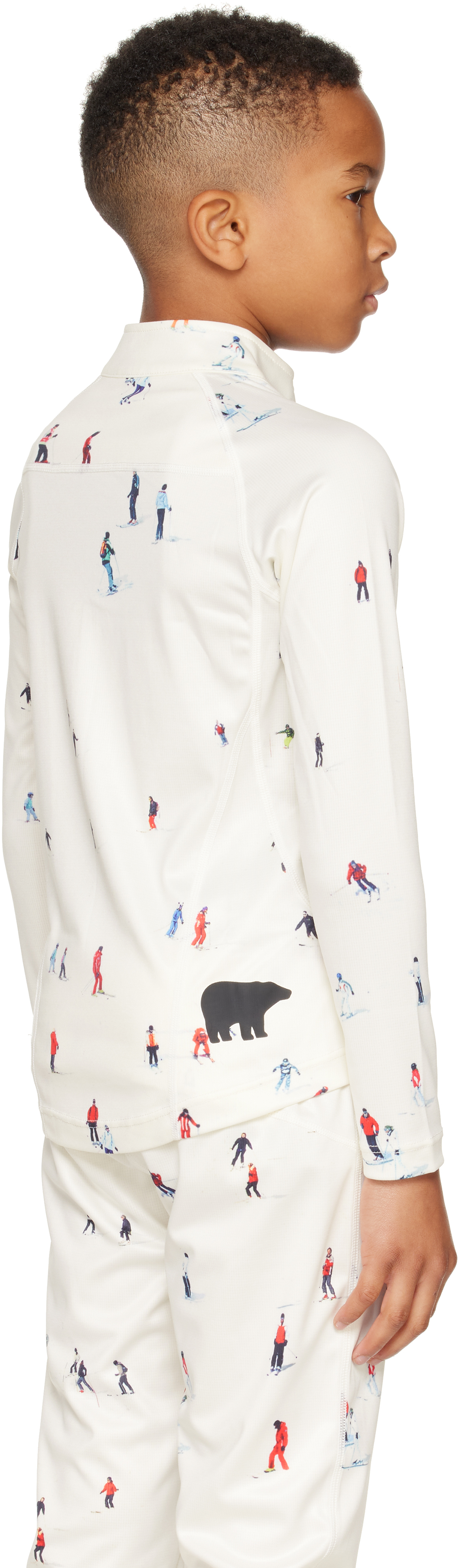 Perfect Moment Thermal Brand-print Woven Top 6-14 Y In Dede Ski Print