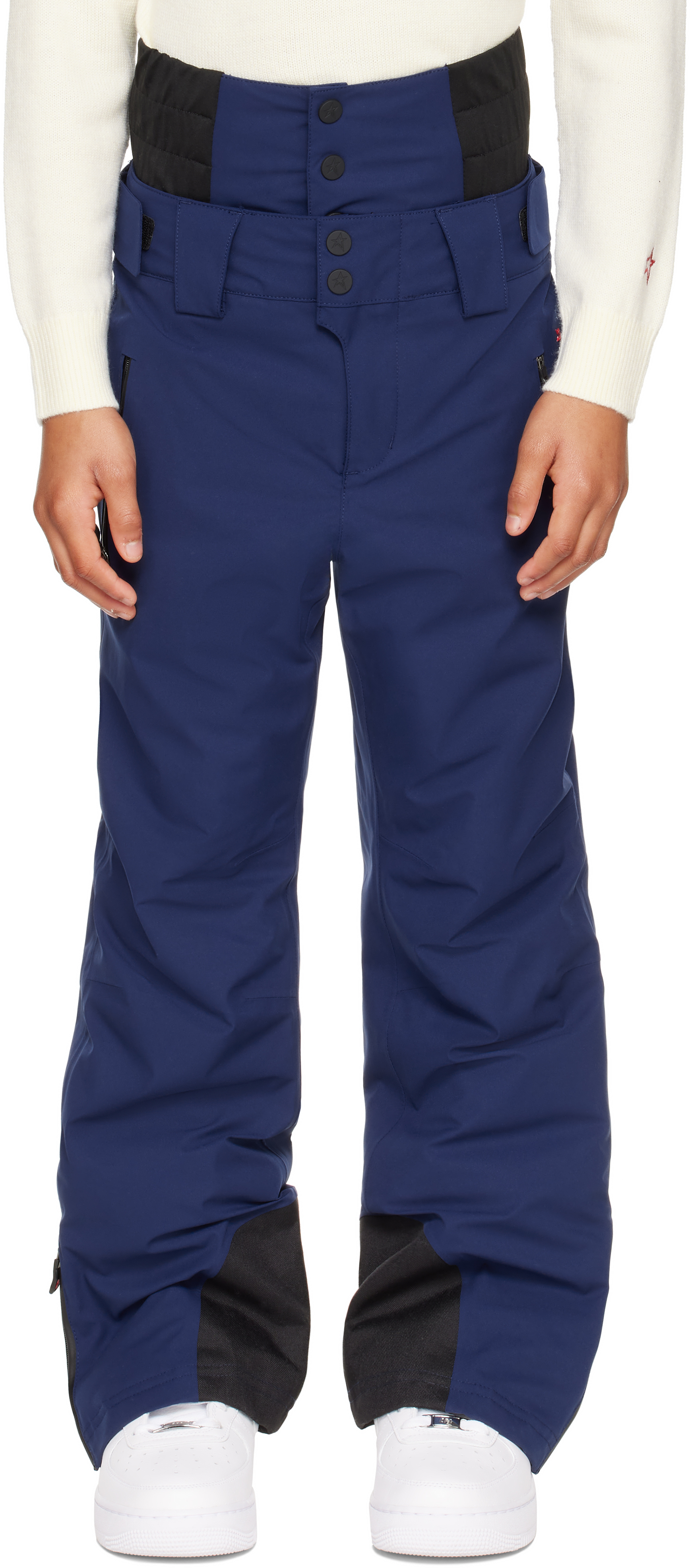 Enfant Pantalon de ski Chamonix bleu marine Perfect Moment en solde