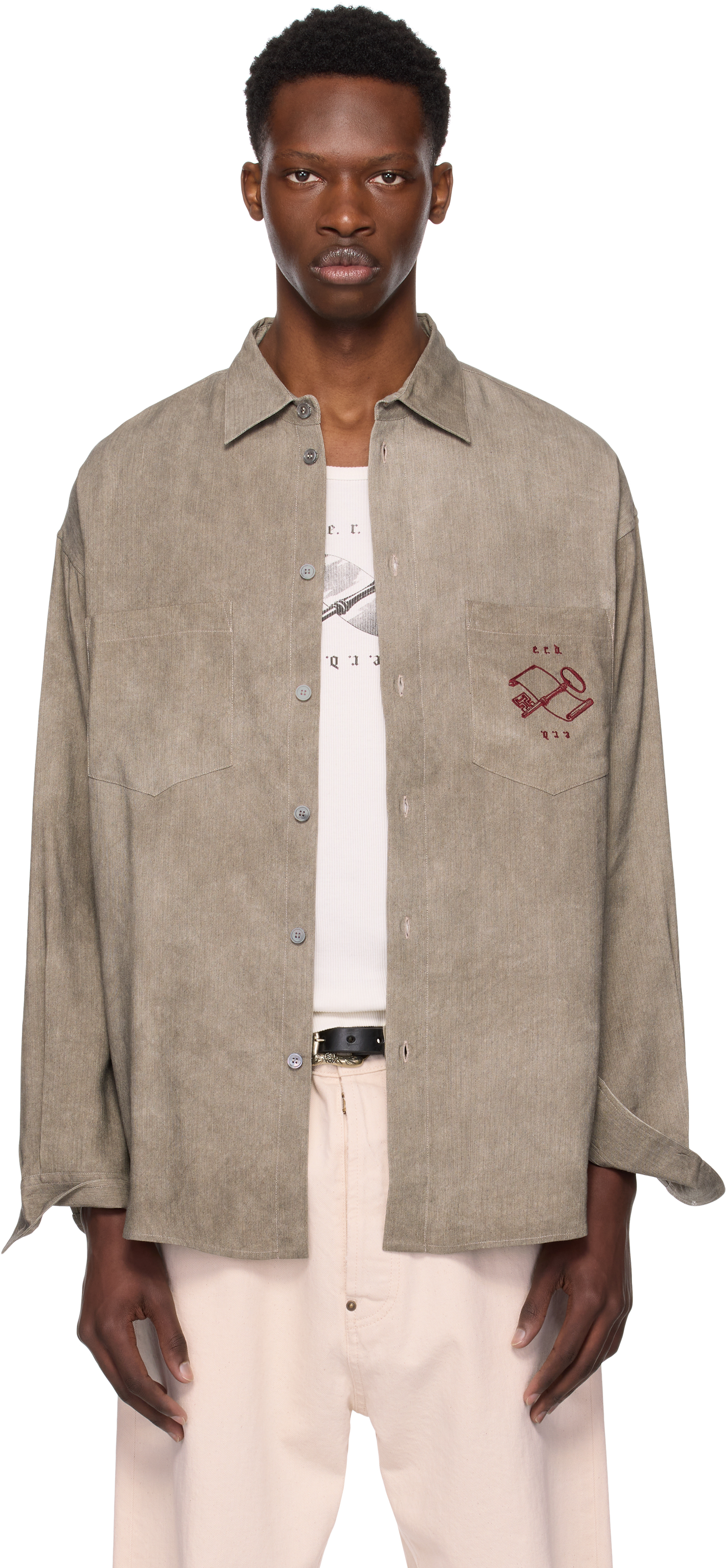 Taupe Artist Buttondown Shirt