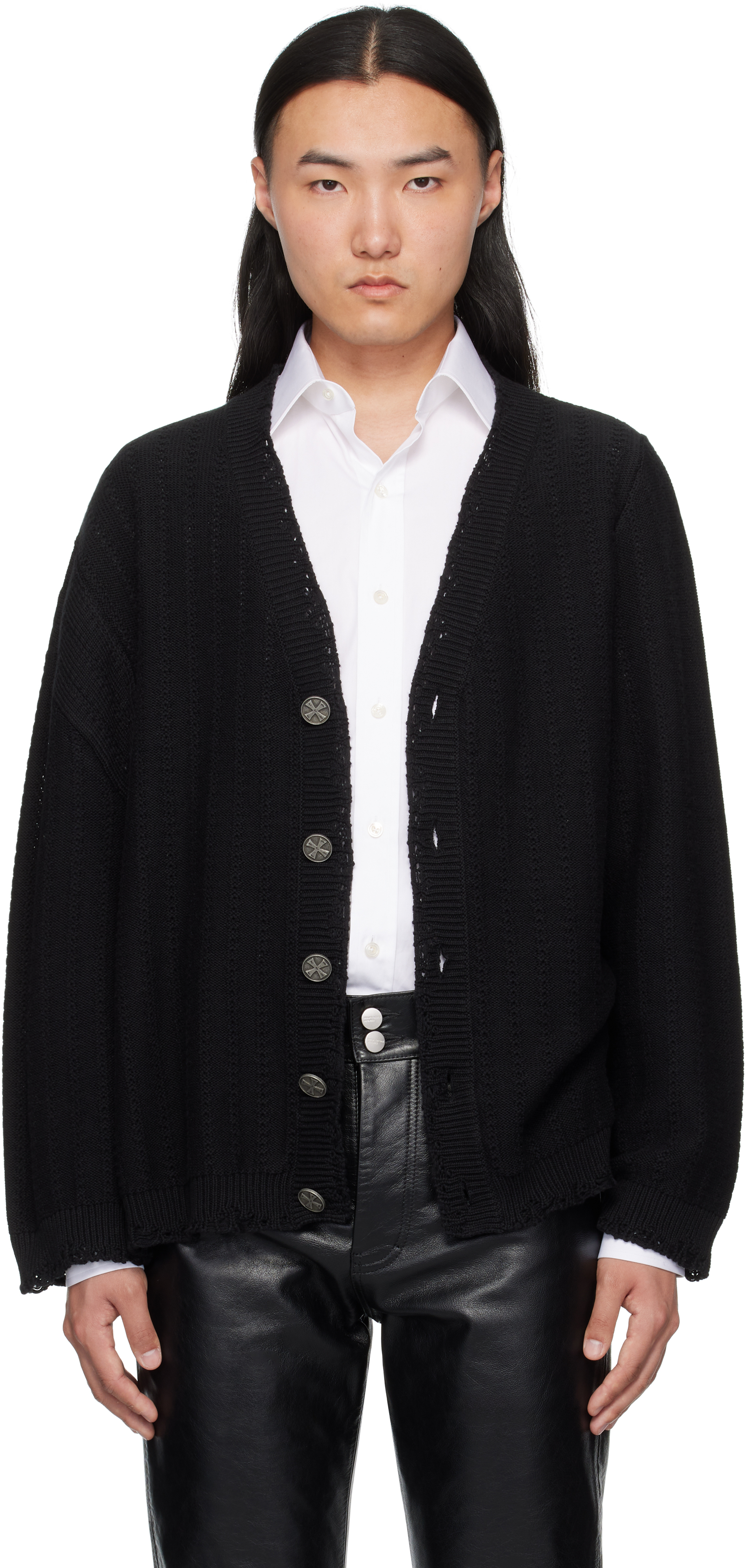 Black Asymmetrical Cardigan