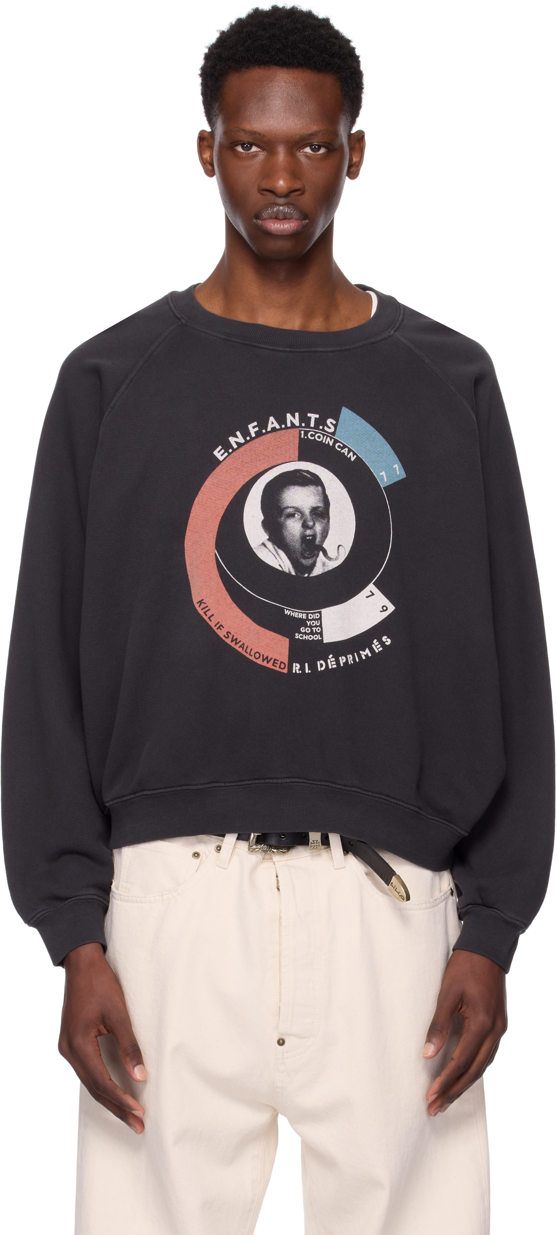 Black Snake Boy Raglan Sweatshirt