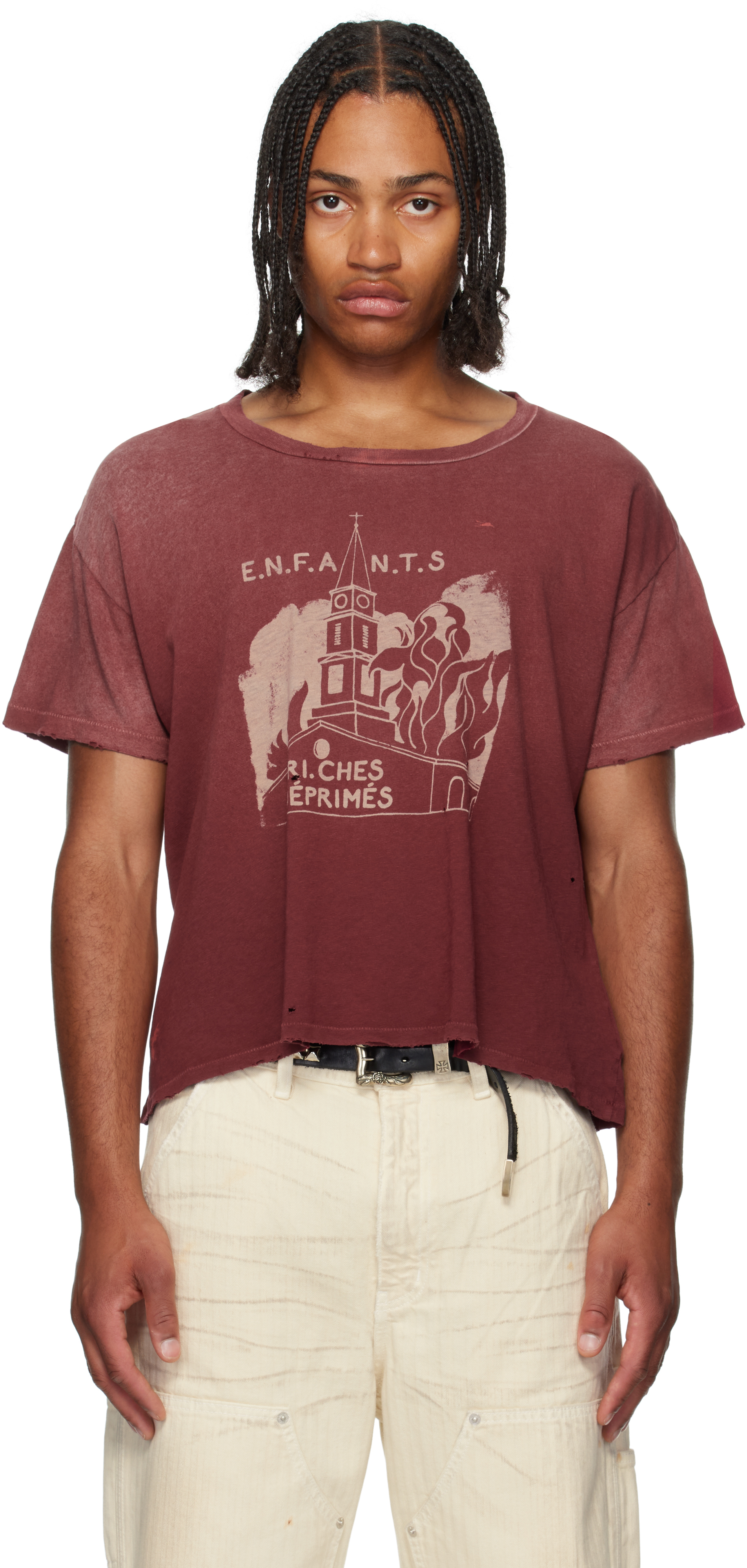 Red Burning Church T-shirt