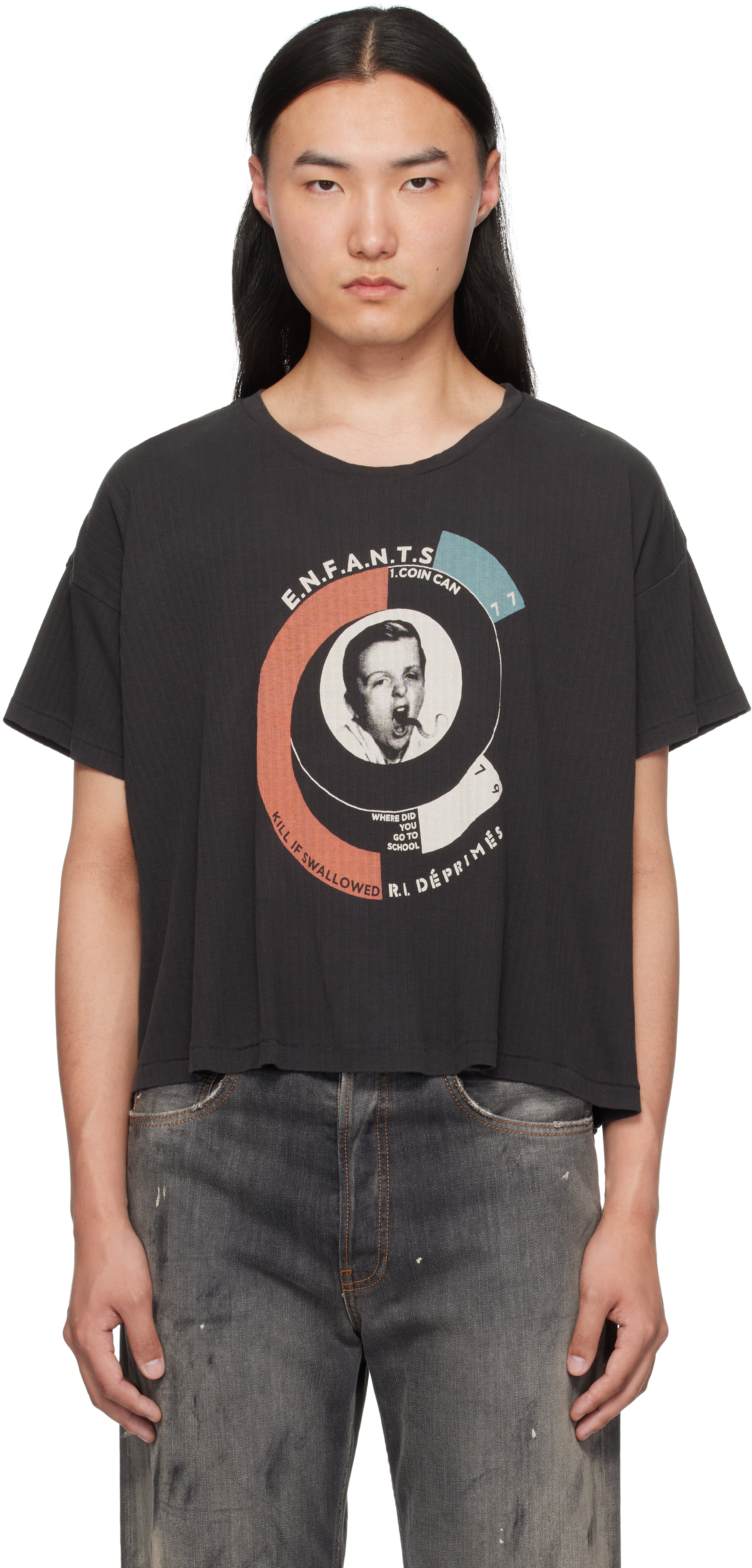Black Snake Boy Rib T-shirt