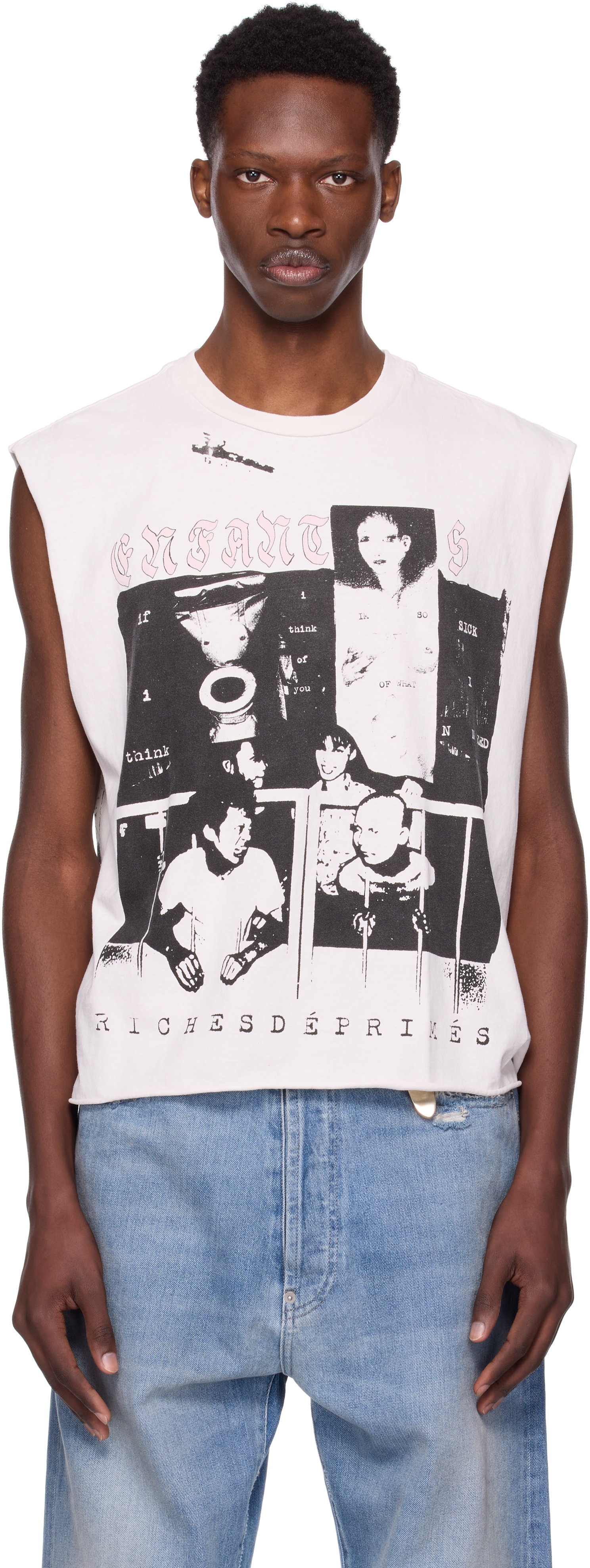 Off-White Endless Blockades Cut Off T-shirt